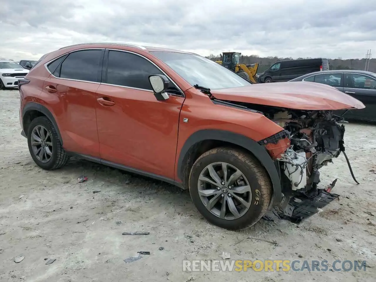 4 Фотография поврежденного автомобиля JTJSARBZ0L2171729 LEXUS NX 300 F S 2020