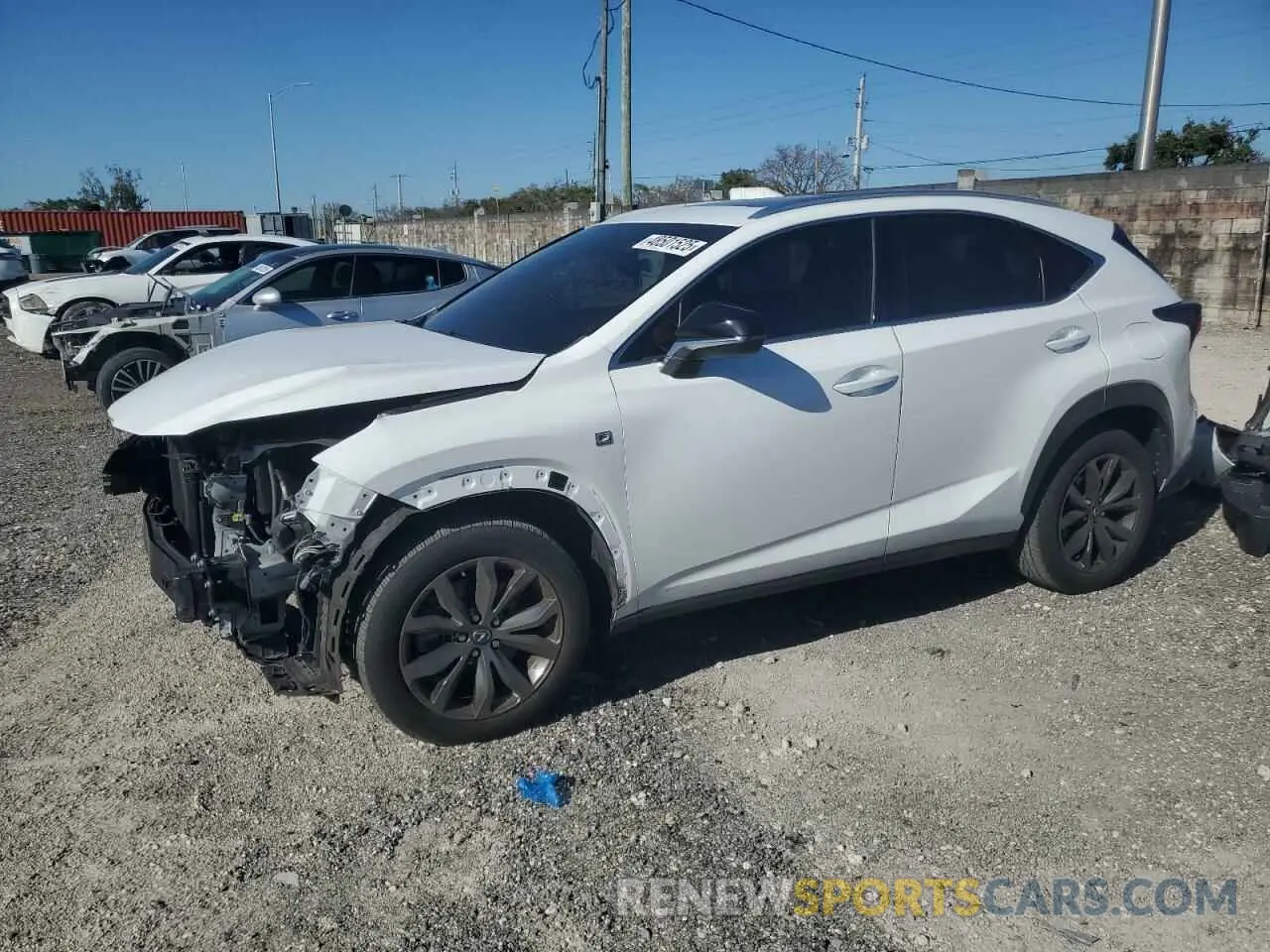 1 Фотография поврежденного автомобиля JTJSARBZ9L2175536 LEXUS NX 300 F S 2020