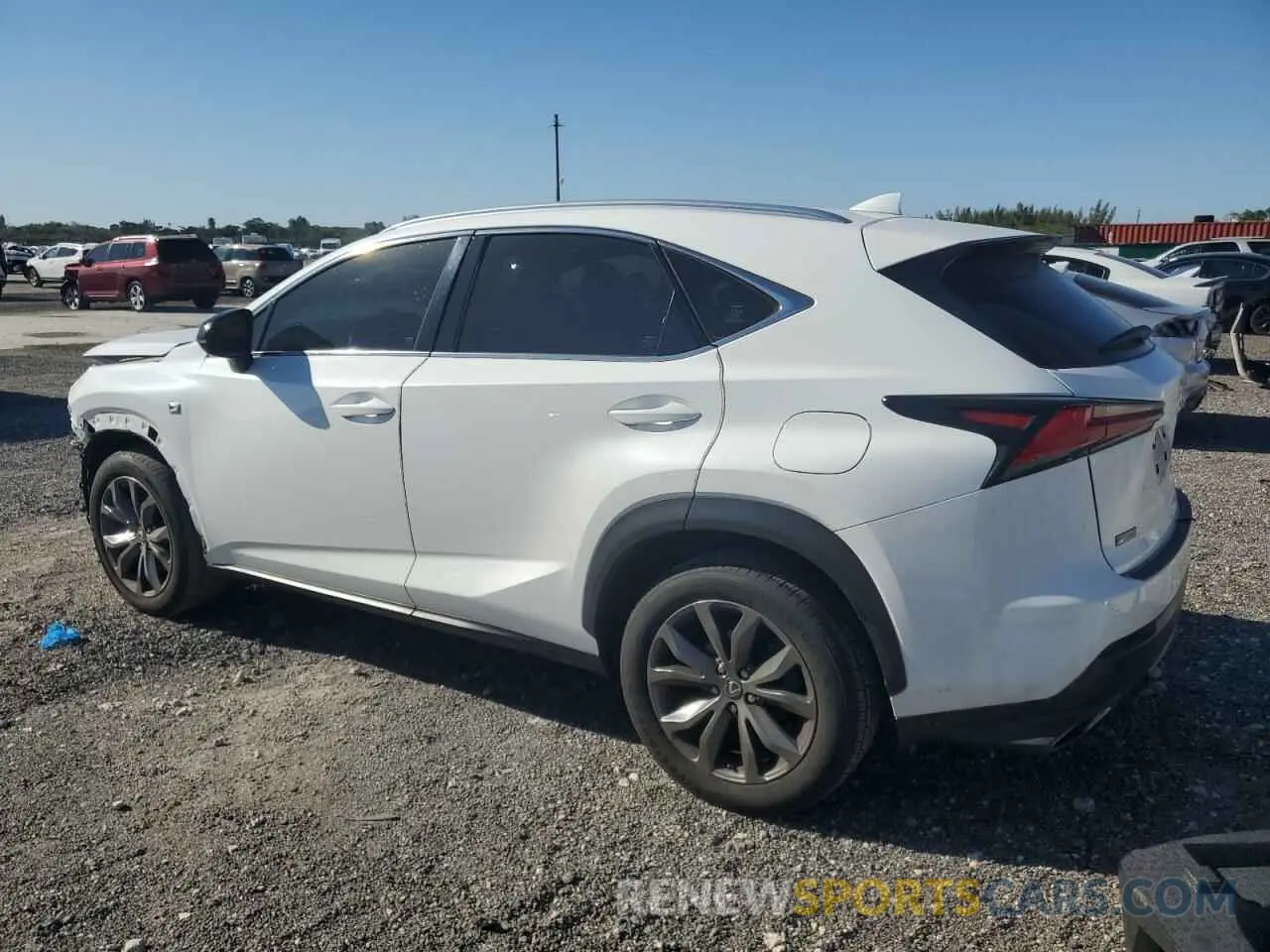 2 Фотография поврежденного автомобиля JTJSARBZ9L2175536 LEXUS NX 300 F S 2020