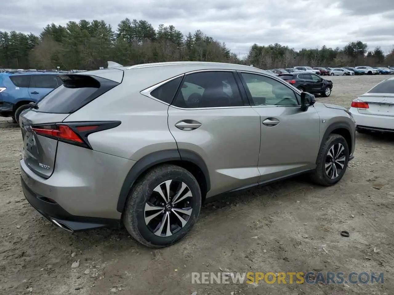 3 Фотография поврежденного автомобиля JTJSARDZ3L2222248 LEXUS NX 300 F S 2020