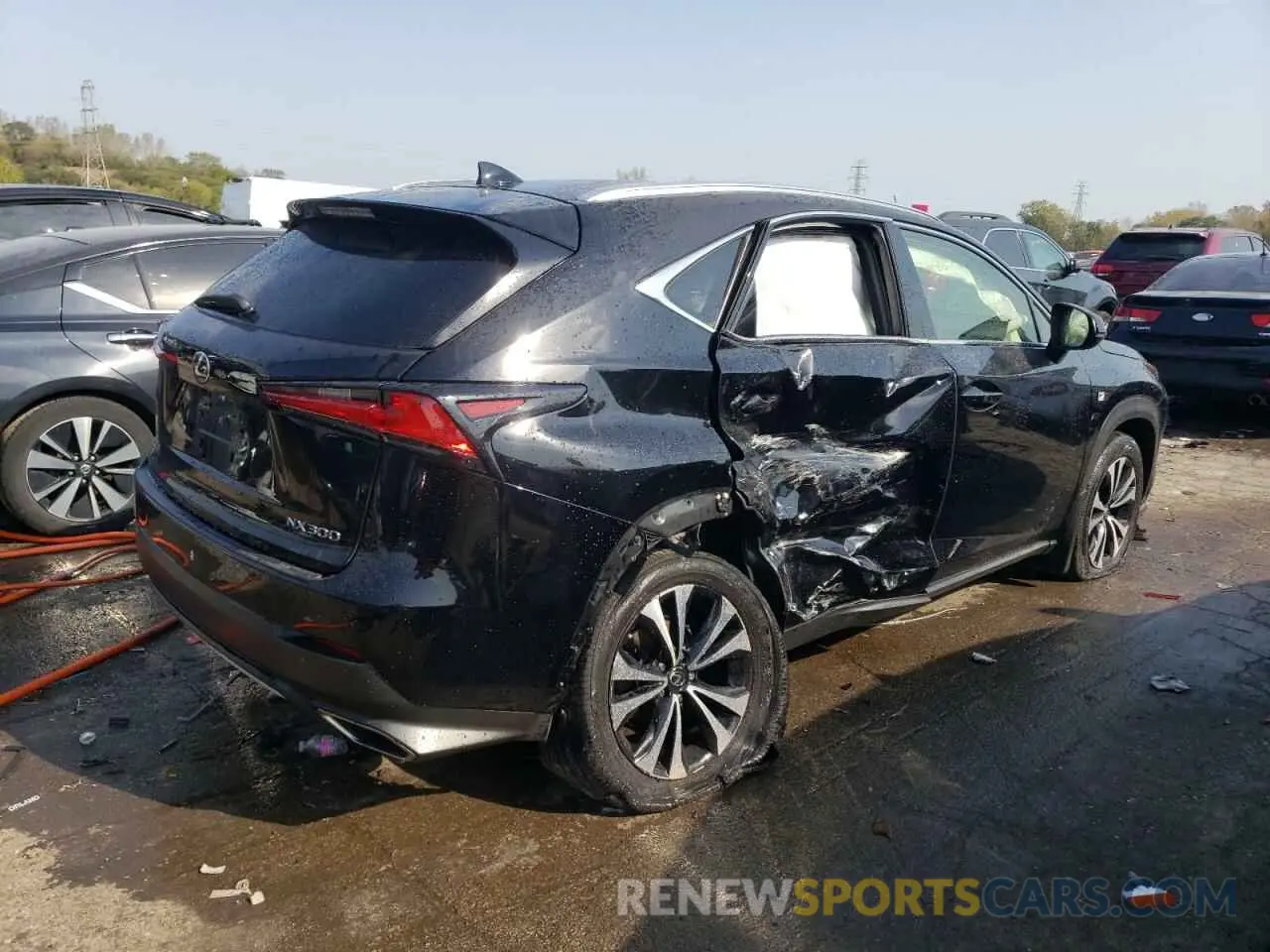 3 Фотография поврежденного автомобиля JTJSARDZ8L5008743 LEXUS NX 300 F S 2020