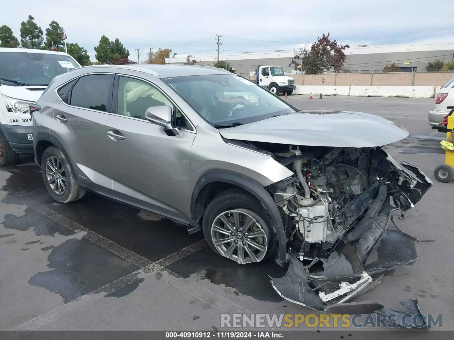 1 Photograph of a damaged car JTJBJRBZ0K2098960 LEXUS NX 300H 2019