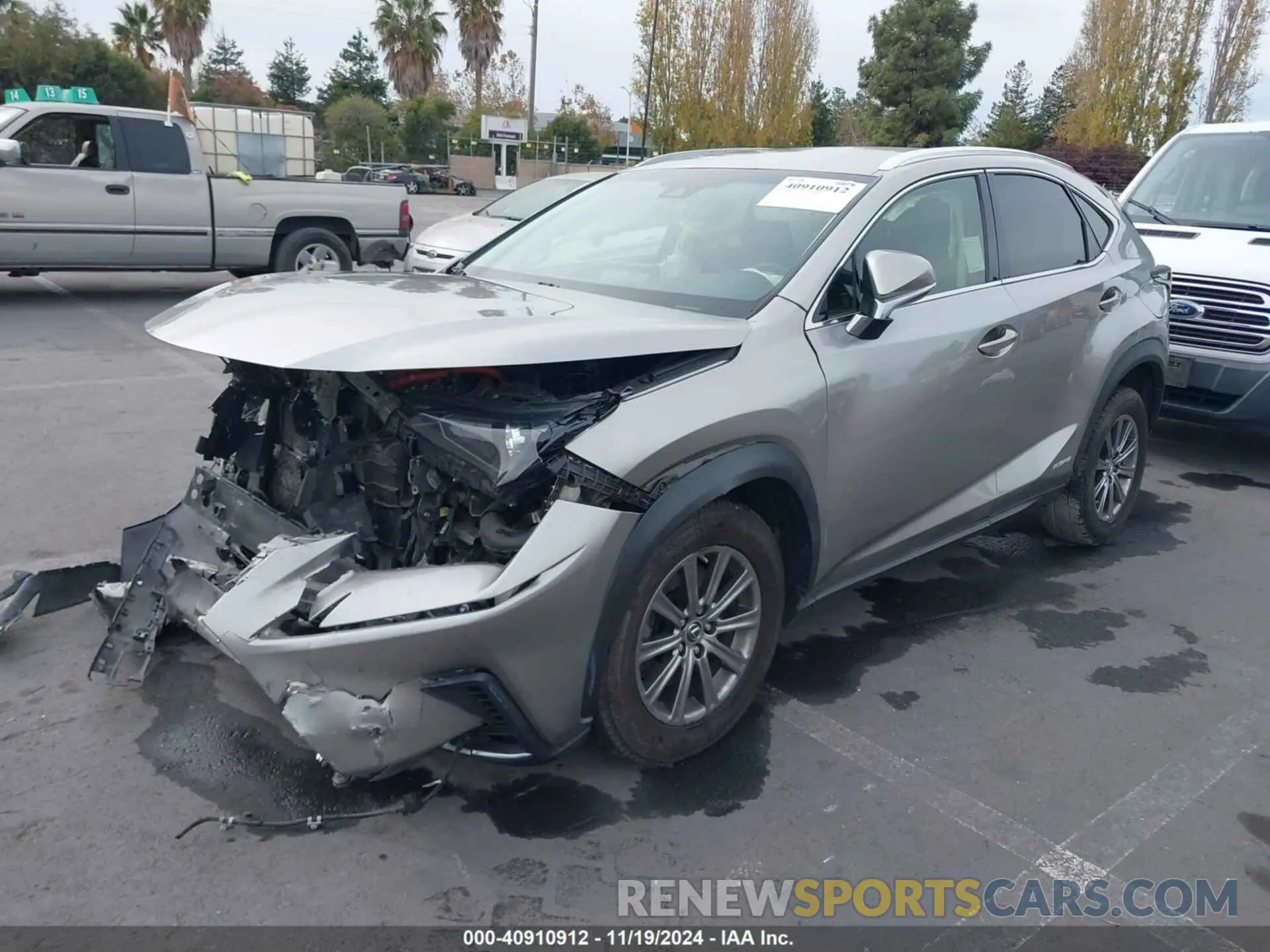 2 Photograph of a damaged car JTJBJRBZ0K2098960 LEXUS NX 300H 2019