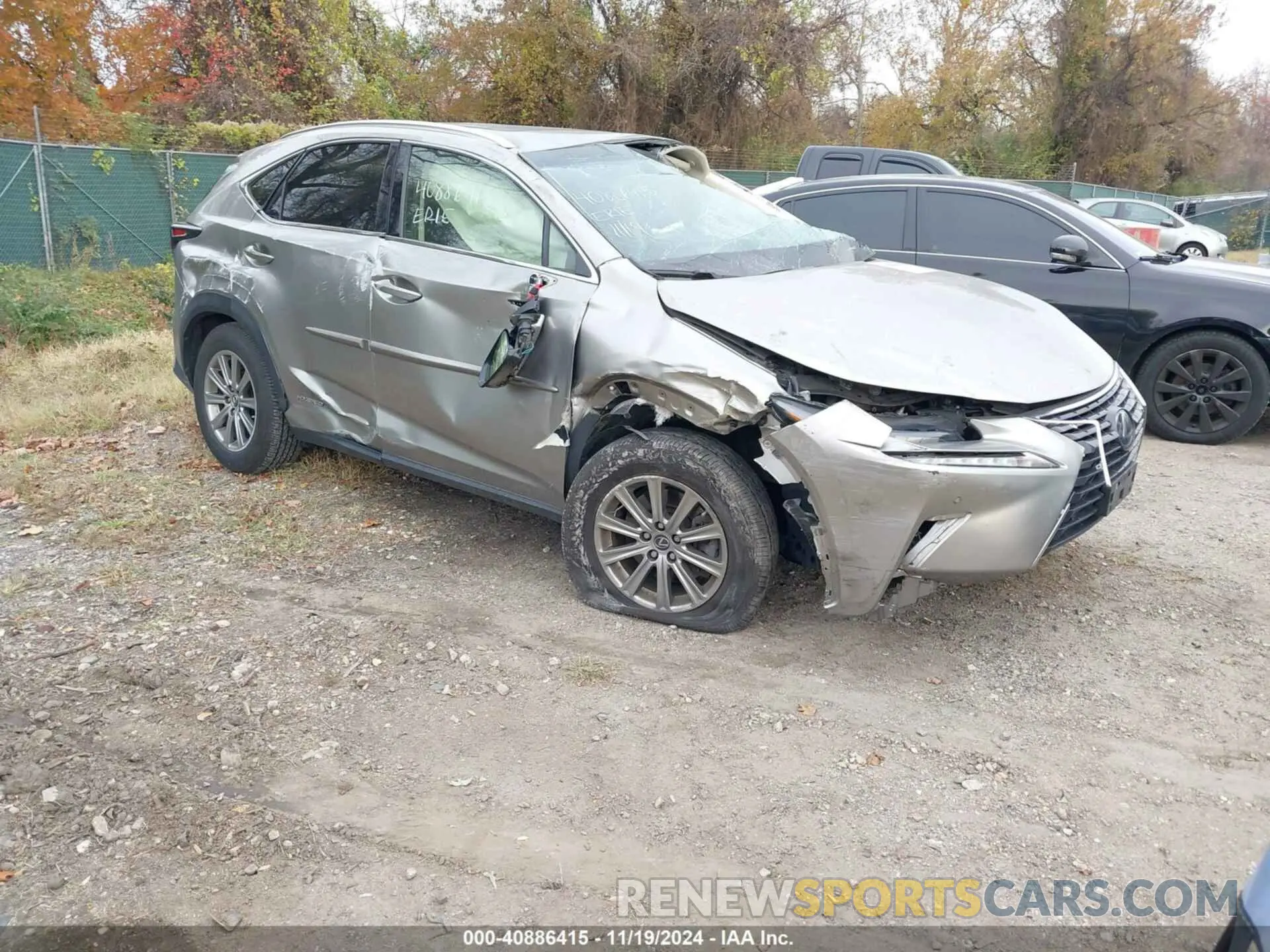 1 Photograph of a damaged car JTJBJRBZ1K2111442 LEXUS NX 300H 2019