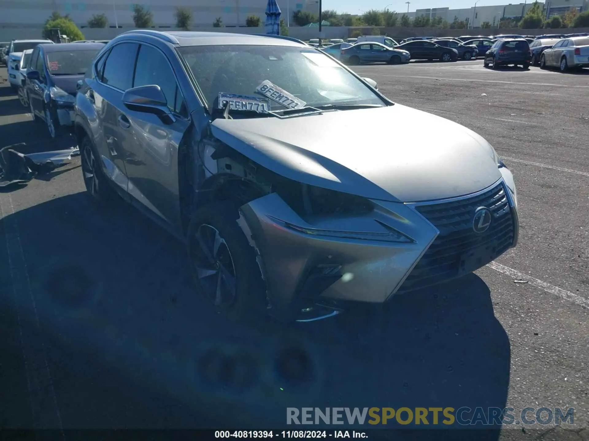 1 Фотография поврежденного автомобиля JTJBJRBZ4K2098170 LEXUS NX 300H 2019