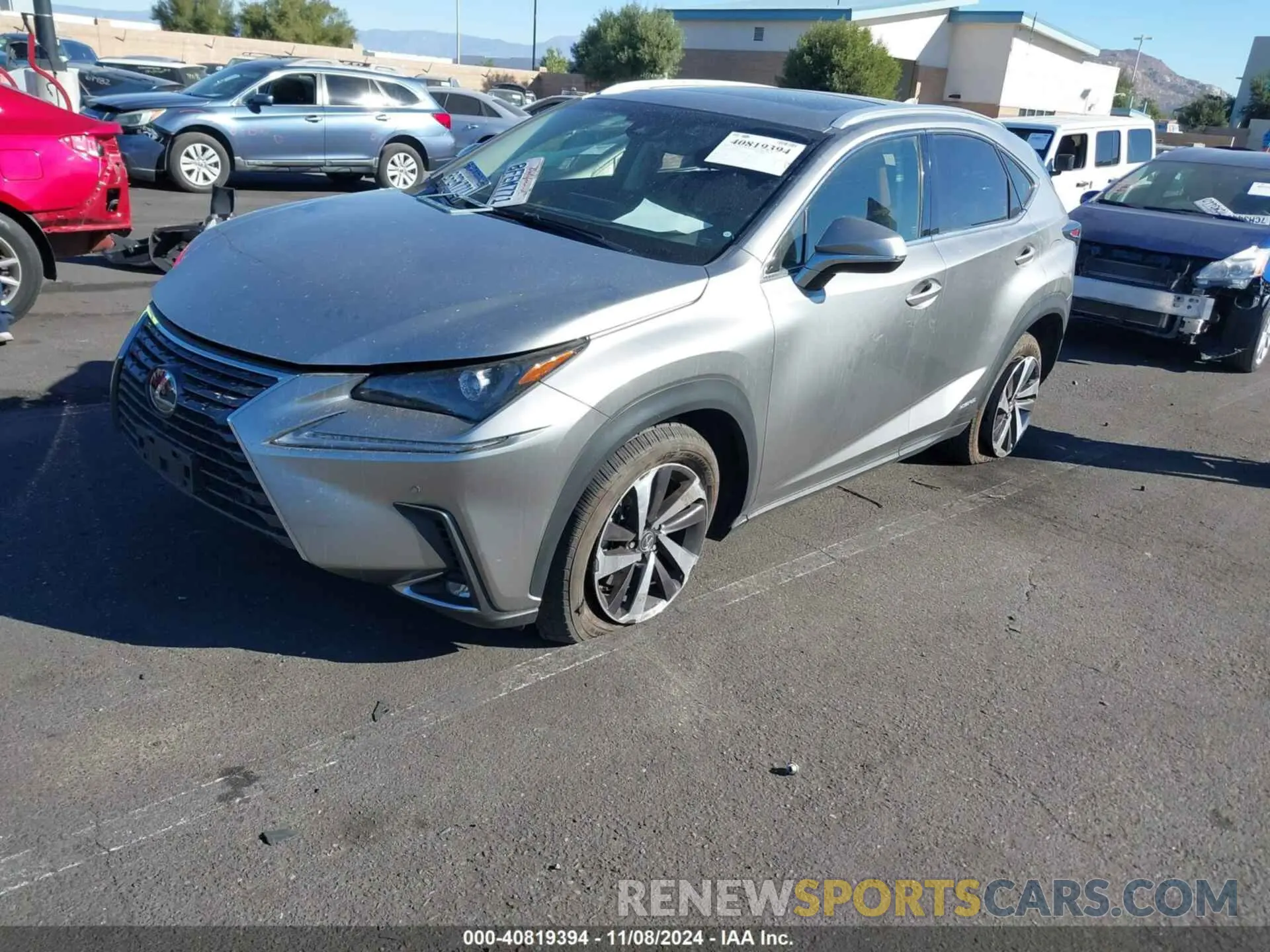 2 Фотография поврежденного автомобиля JTJBJRBZ4K2098170 LEXUS NX 300H 2019