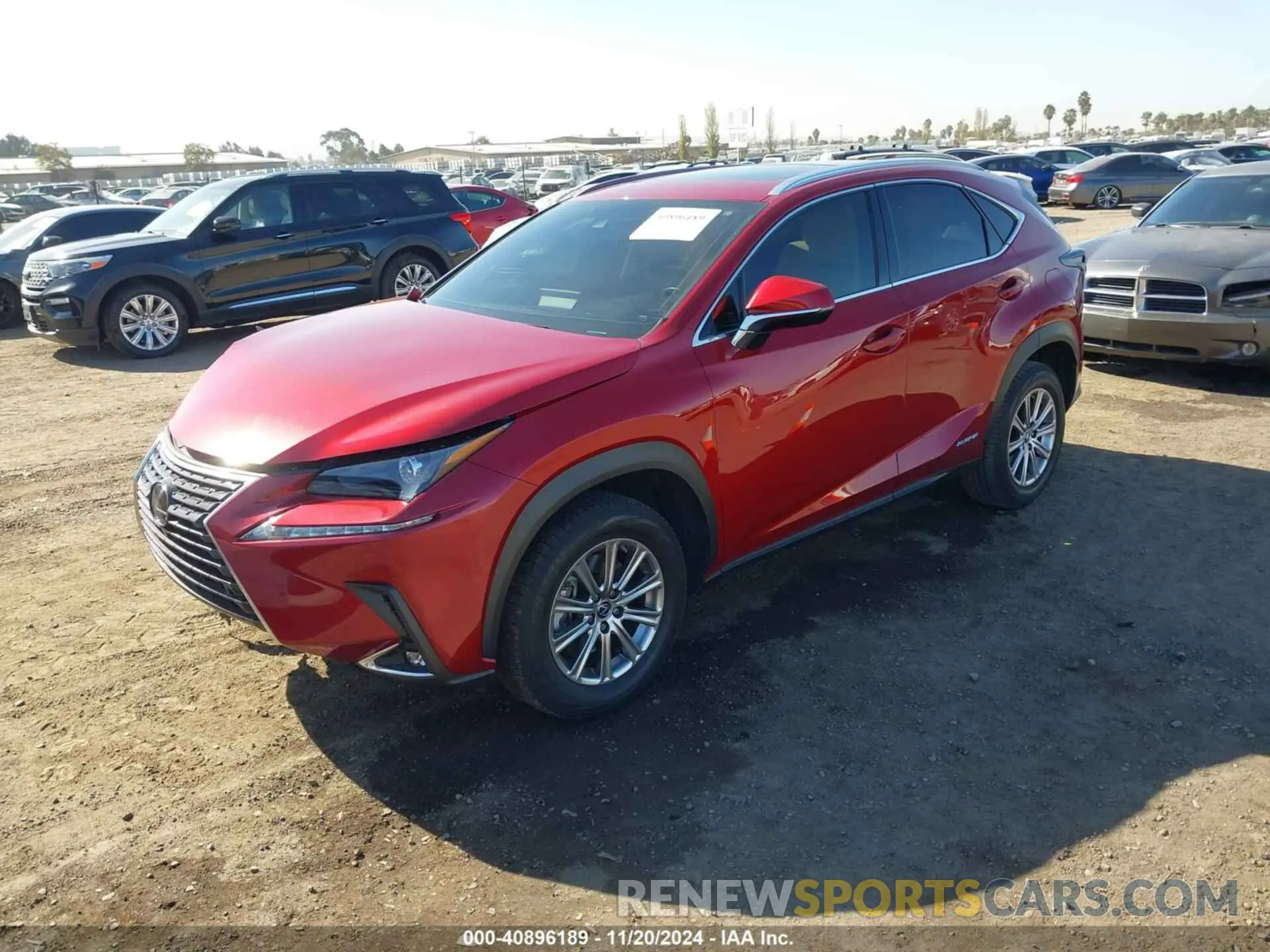 2 Фотография поврежденного автомобиля JTJDJRDZ7L5003025 LEXUS NX 300H 2020