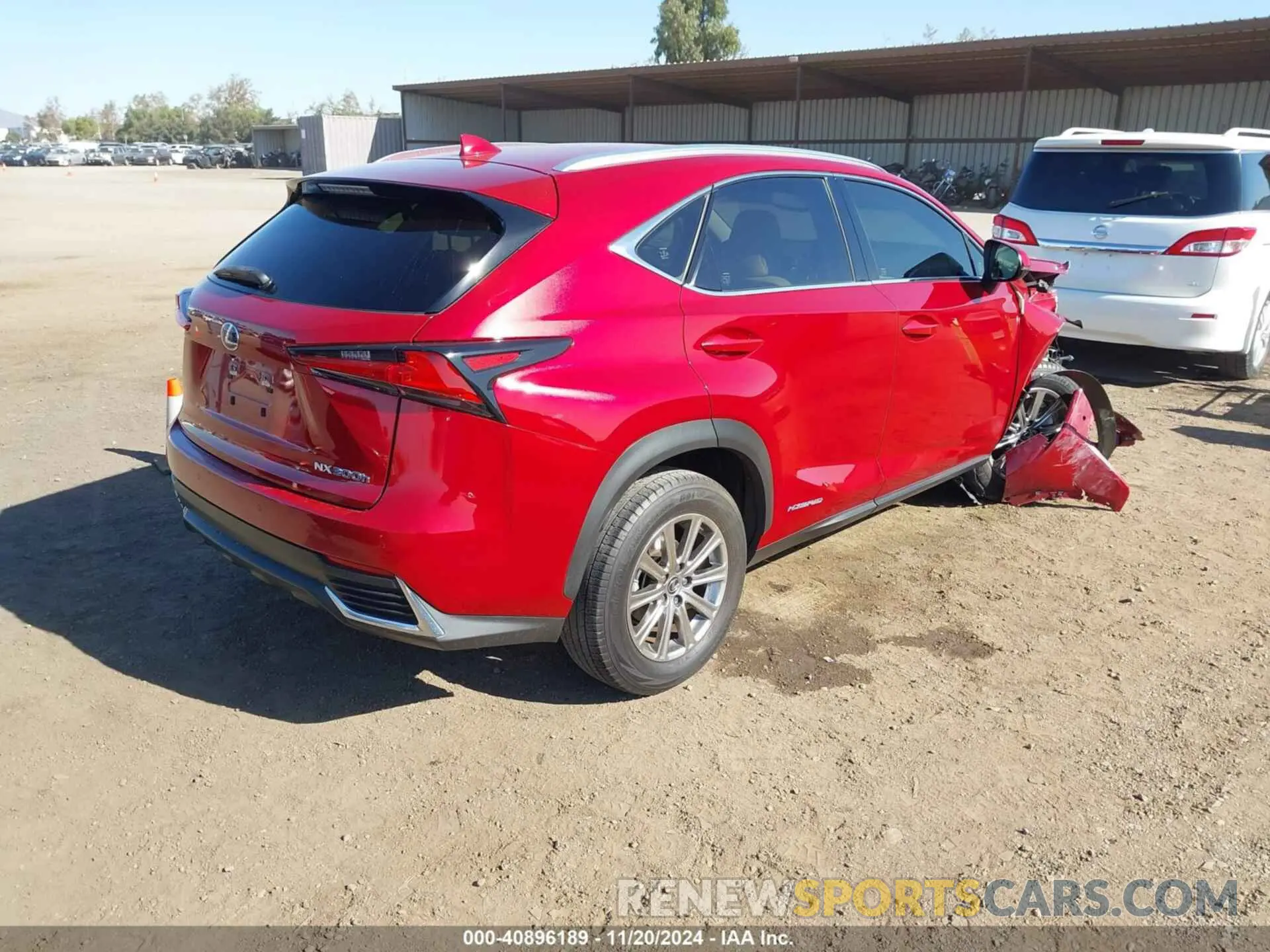 4 Фотография поврежденного автомобиля JTJDJRDZ7L5003025 LEXUS NX 300H 2020