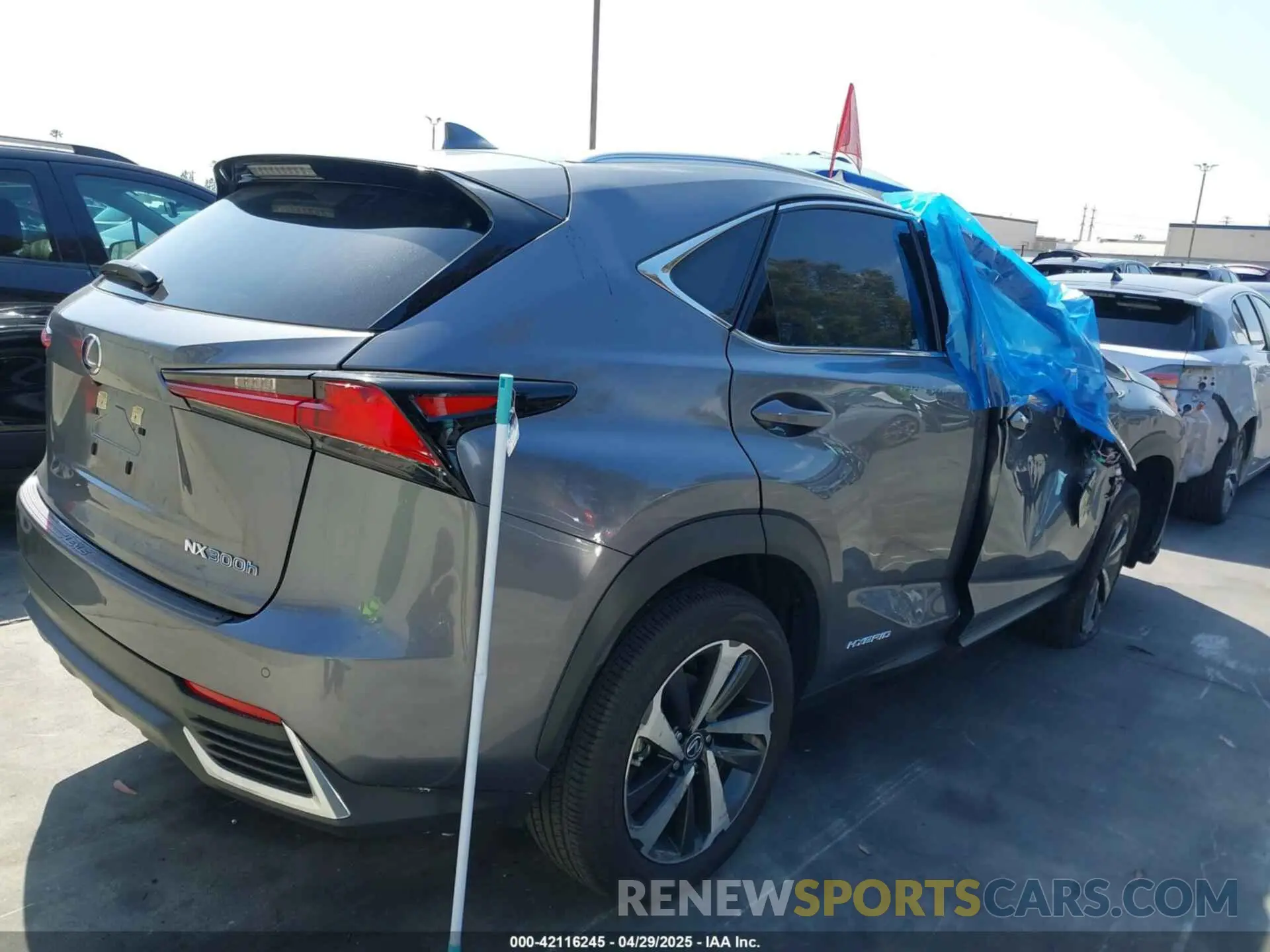 4 Photograph of a damaged car JTJGJRDZ7L5008111 LEXUS NX 300H 2020