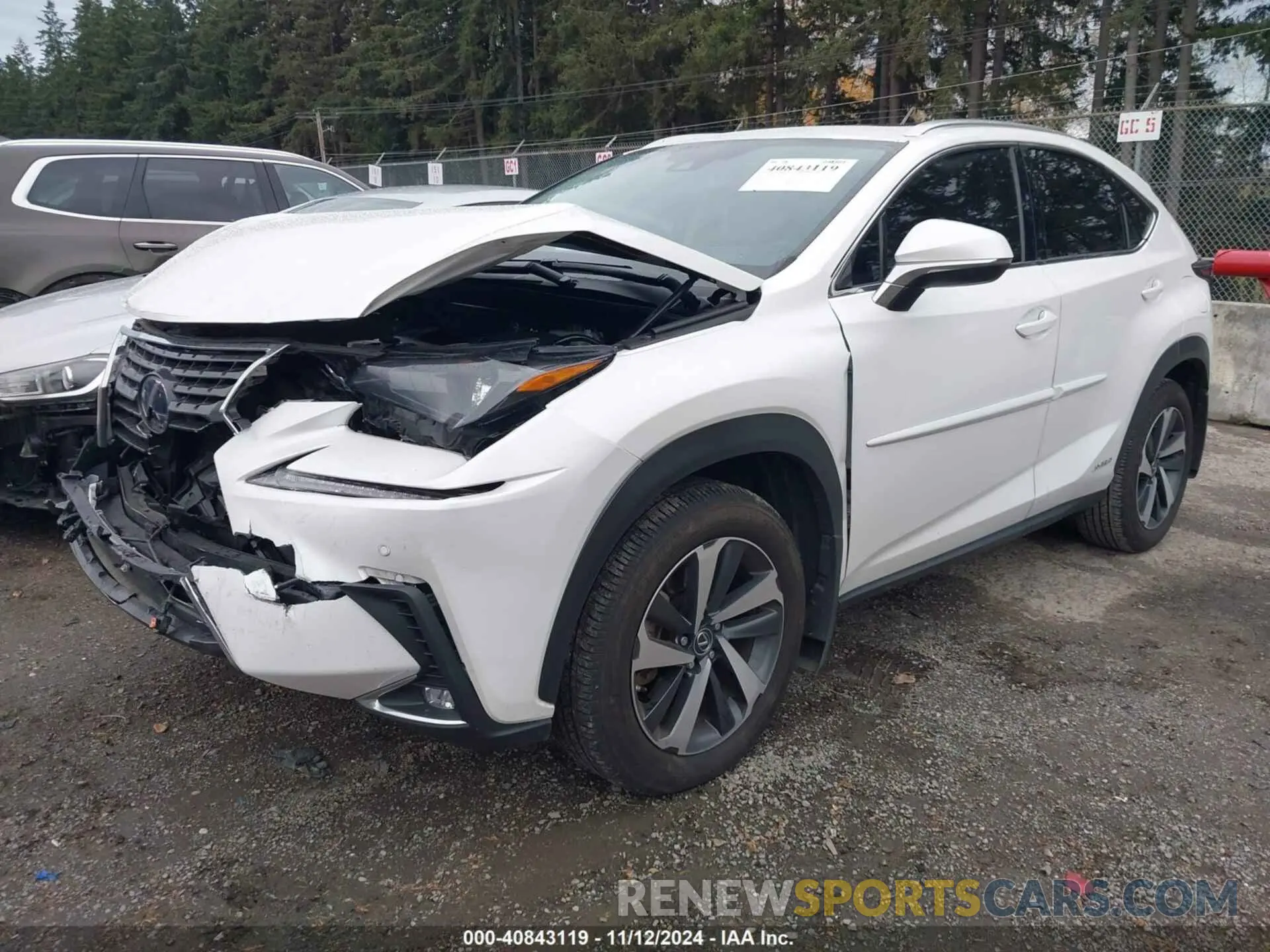 2 Фотография поврежденного автомобиля JTJGJRDZ6M2156799 LEXUS NX 300H 2021