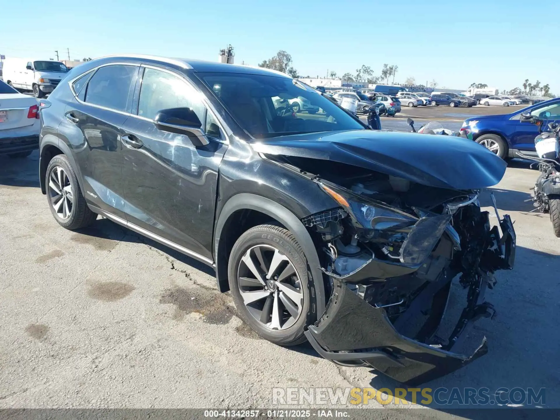 1 Фотография поврежденного автомобиля JTJGJRDZ9M2154027 LEXUS NX 300H 2021