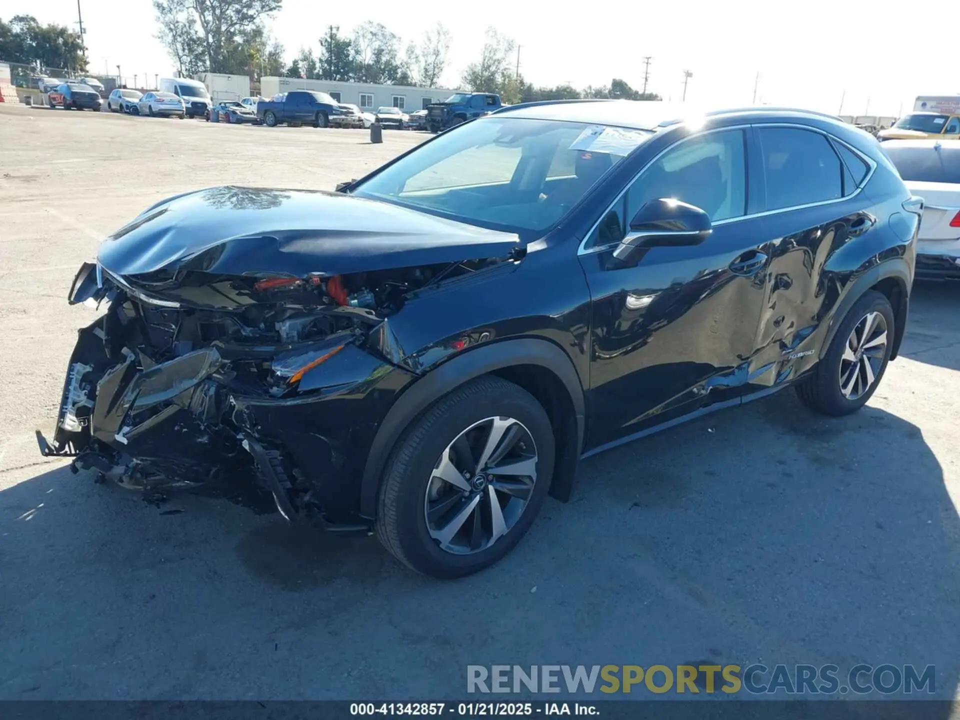 2 Фотография поврежденного автомобиля JTJGJRDZ9M2154027 LEXUS NX 300H 2021