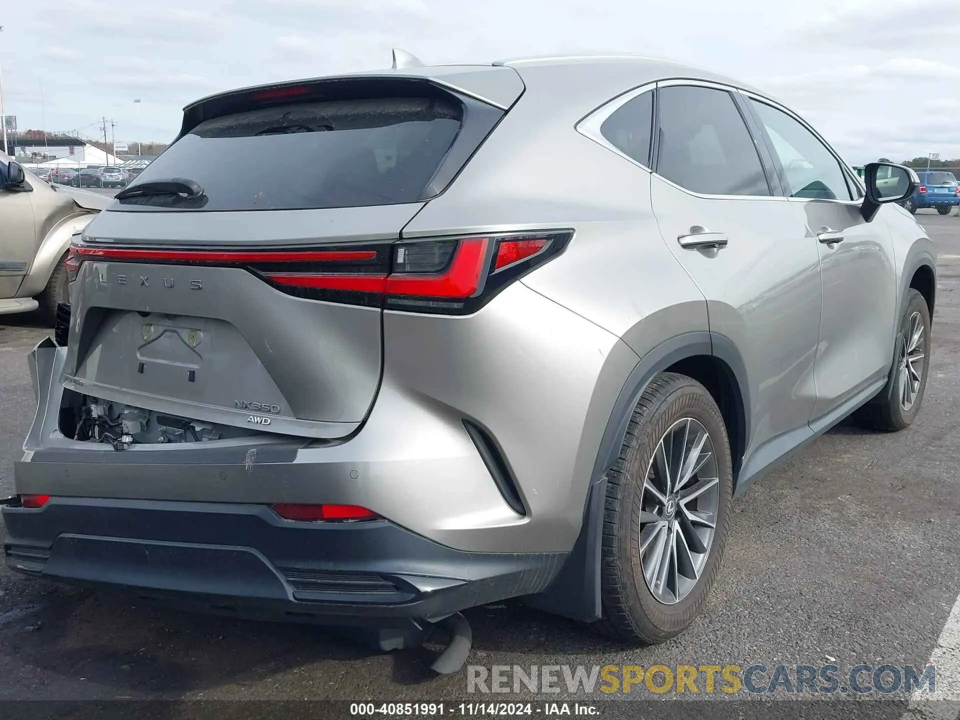 4 Фотография поврежденного автомобиля 2T2GGCEZ7NC008723 LEXUS NX 350 2022