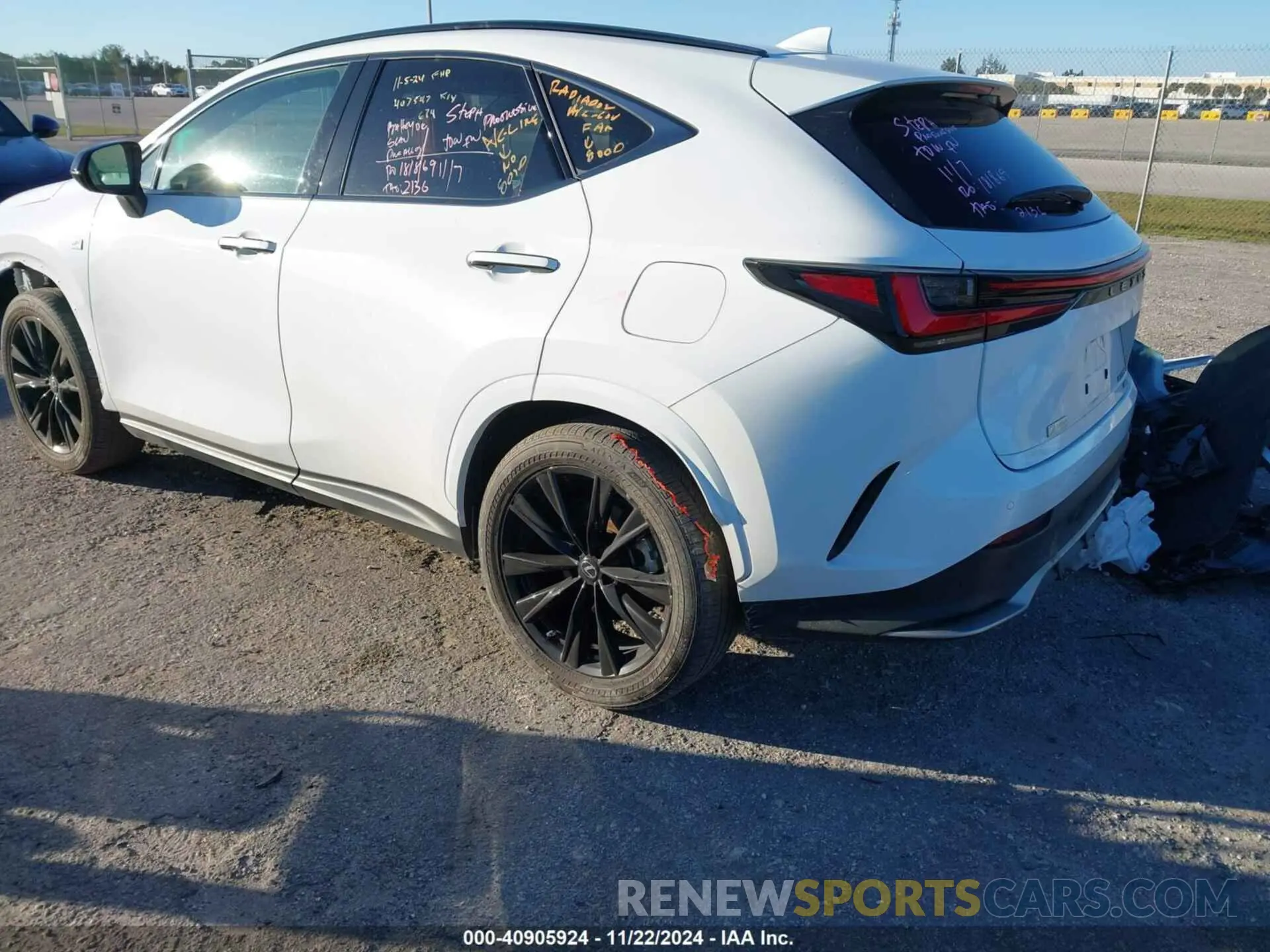 3 Фотография поврежденного автомобиля 2T2KGCEZ7NC007078 LEXUS NX 350 2022