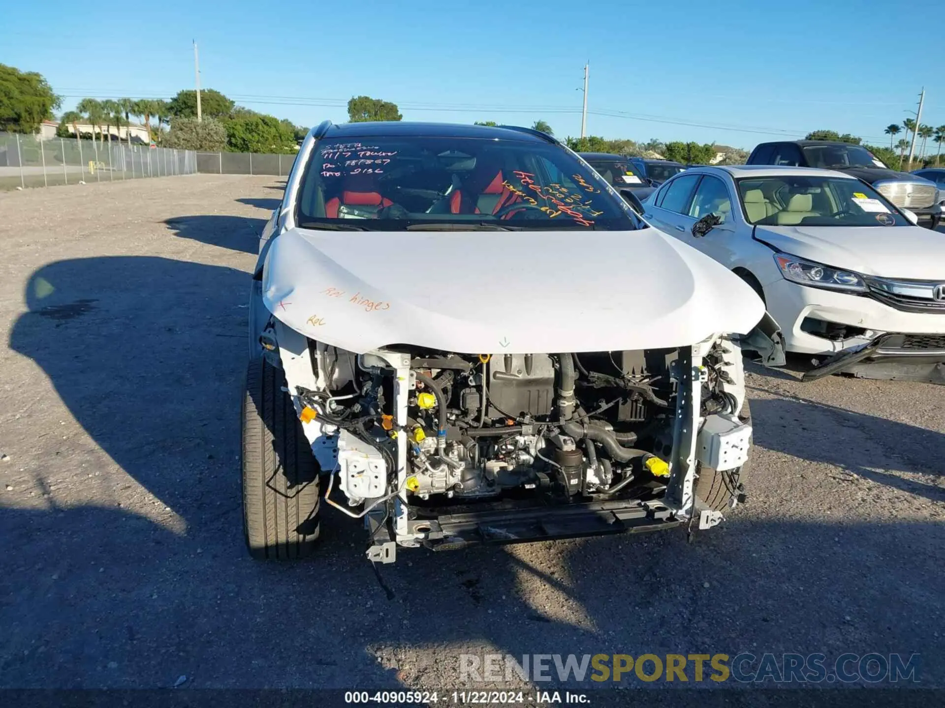 6 Фотография поврежденного автомобиля 2T2KGCEZ7NC007078 LEXUS NX 350 2022