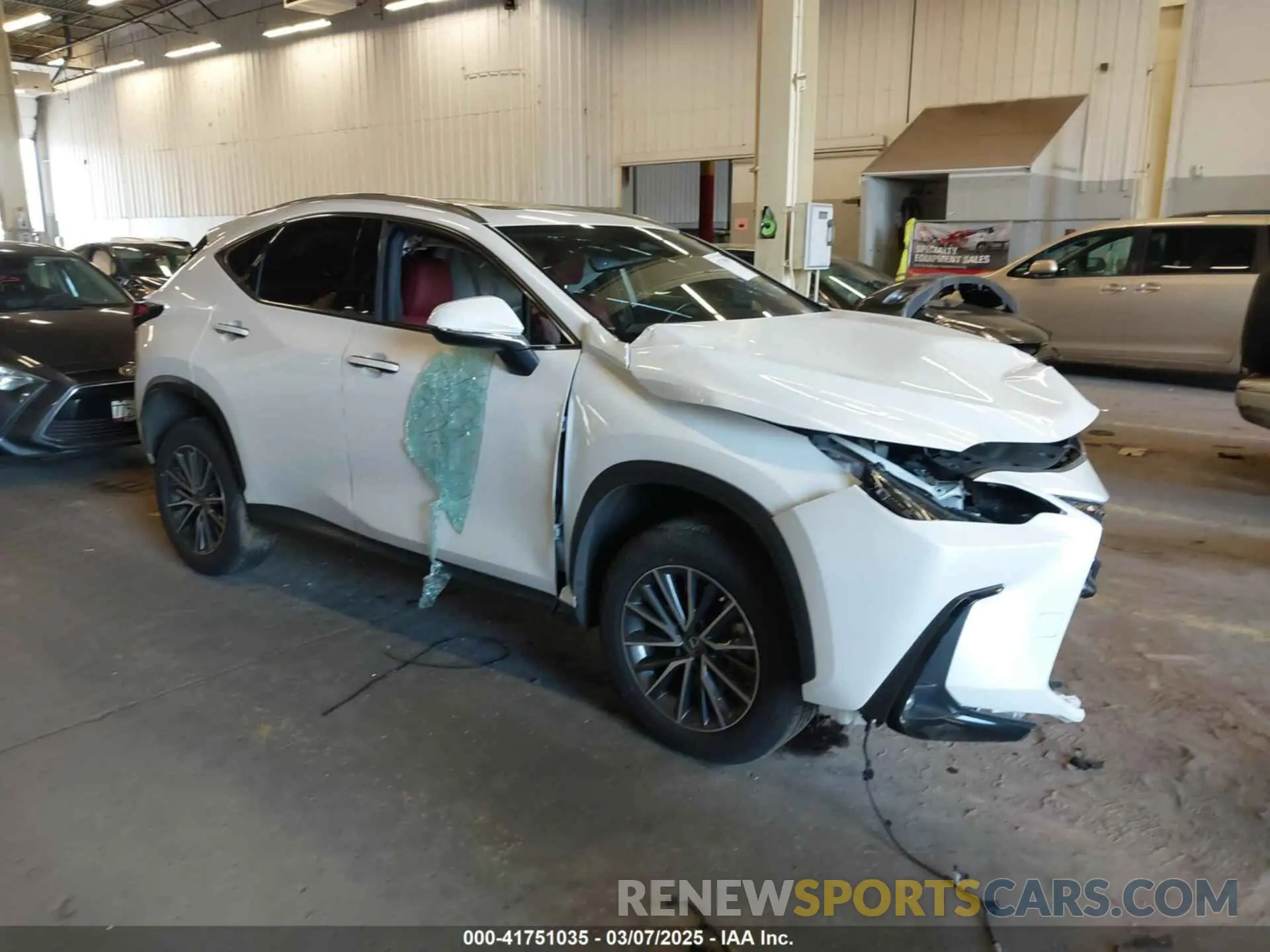 1 Photograph of a damaged car JTJAGCEZ8N5001736 LEXUS NX 350 2022