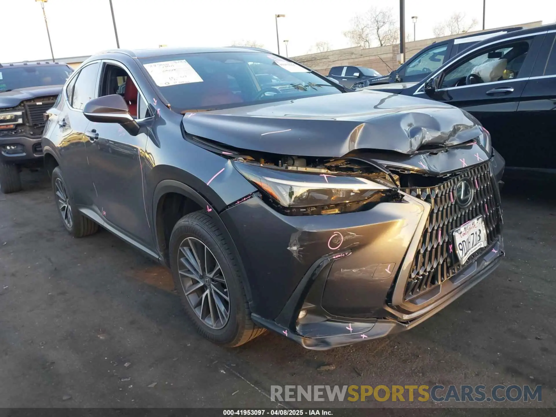 1 Photograph of a damaged car JTJGGCEZ5N5004331 LEXUS NX 350 2022