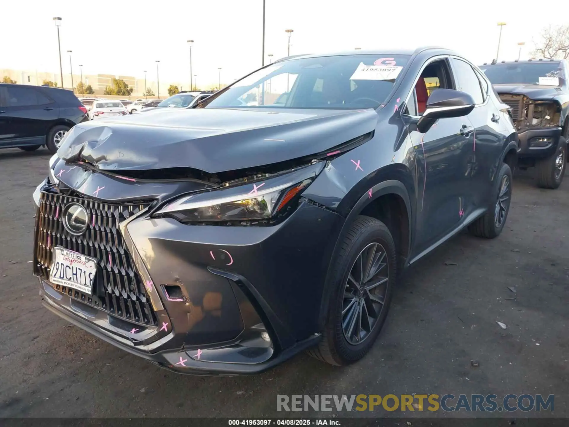 2 Photograph of a damaged car JTJGGCEZ5N5004331 LEXUS NX 350 2022