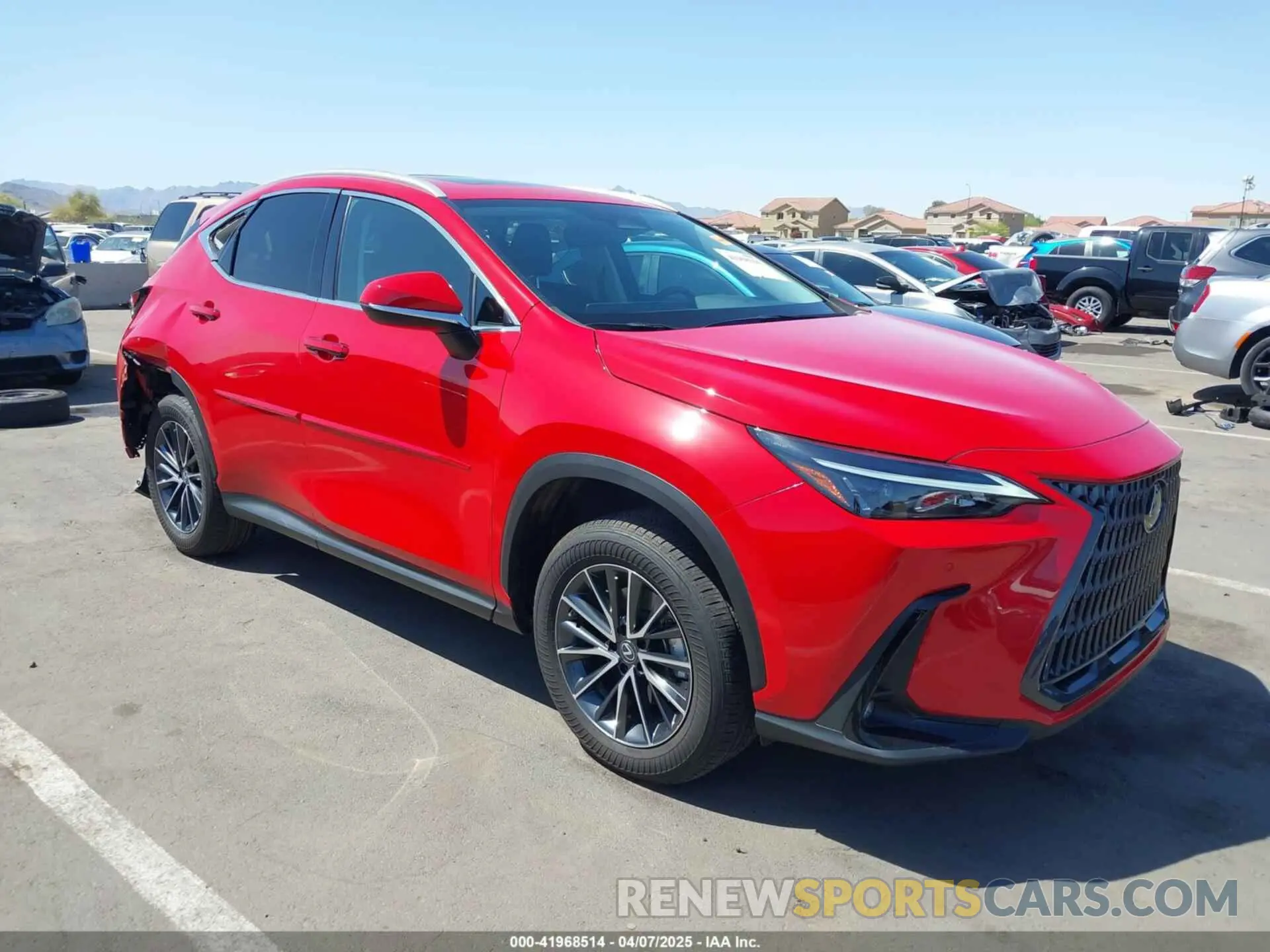 1 Photograph of a damaged car 2T2GGCEZ2PC020362 LEXUS NX 350 2023