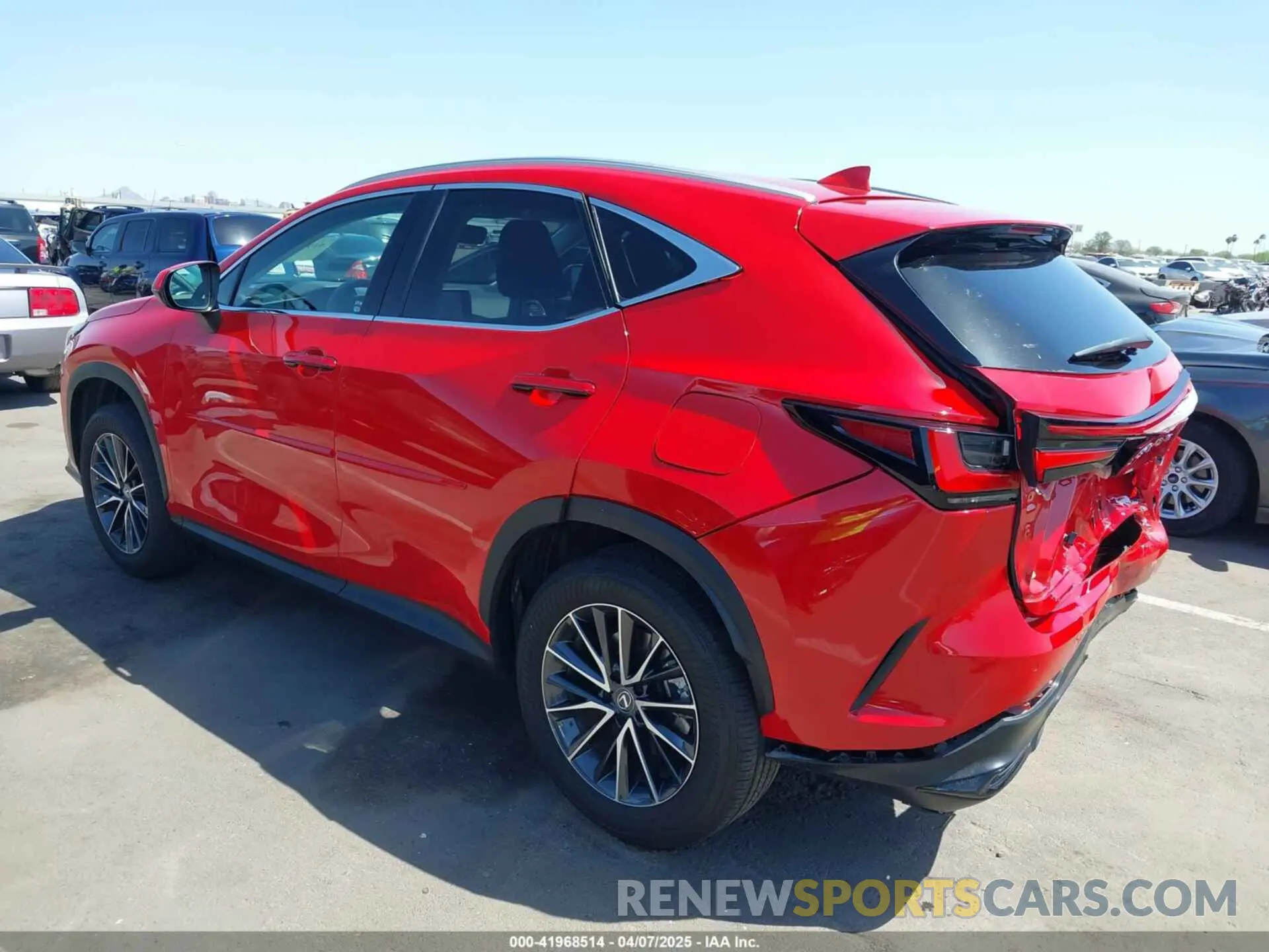 3 Photograph of a damaged car 2T2GGCEZ2PC020362 LEXUS NX 350 2023