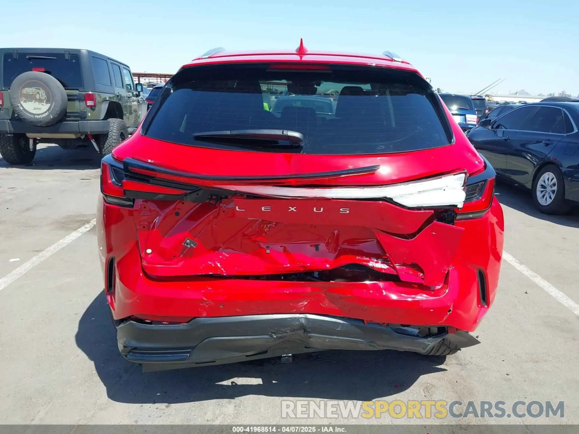 6 Photograph of a damaged car 2T2GGCEZ2PC020362 LEXUS NX 350 2023