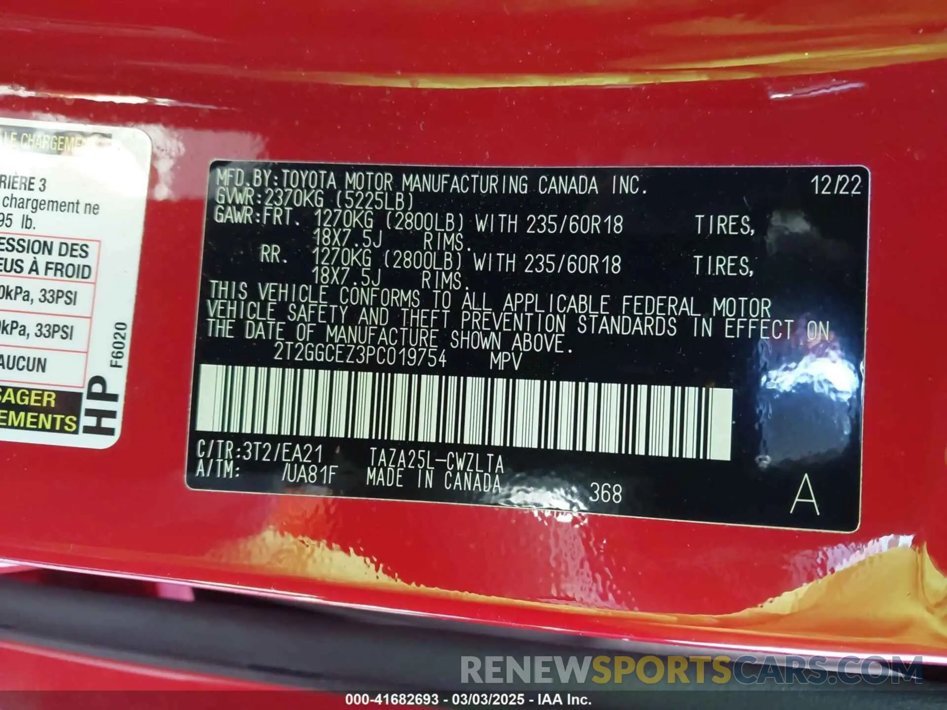 9 Фотография поврежденного автомобиля 2T2GGCEZ3PC019754 LEXUS NX 350 2023