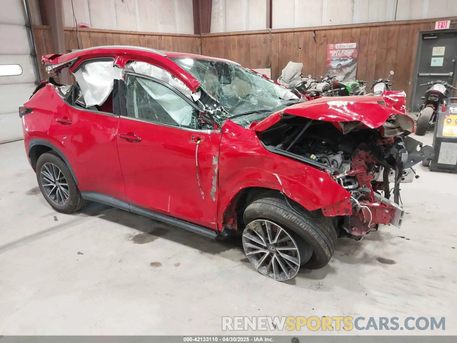 1 Photograph of a damaged car 2T2GGCEZ5PC020436 LEXUS NX 350 2023