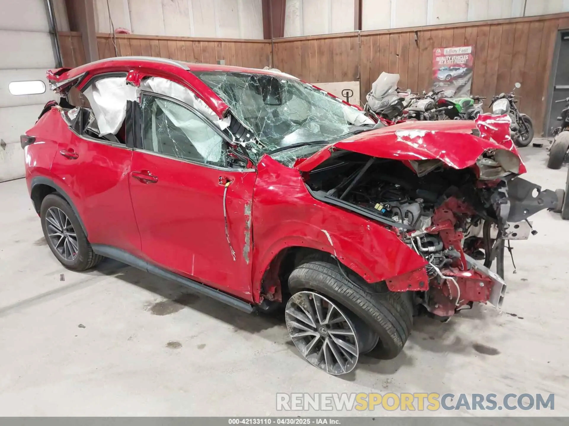 11 Photograph of a damaged car 2T2GGCEZ5PC020436 LEXUS NX 350 2023