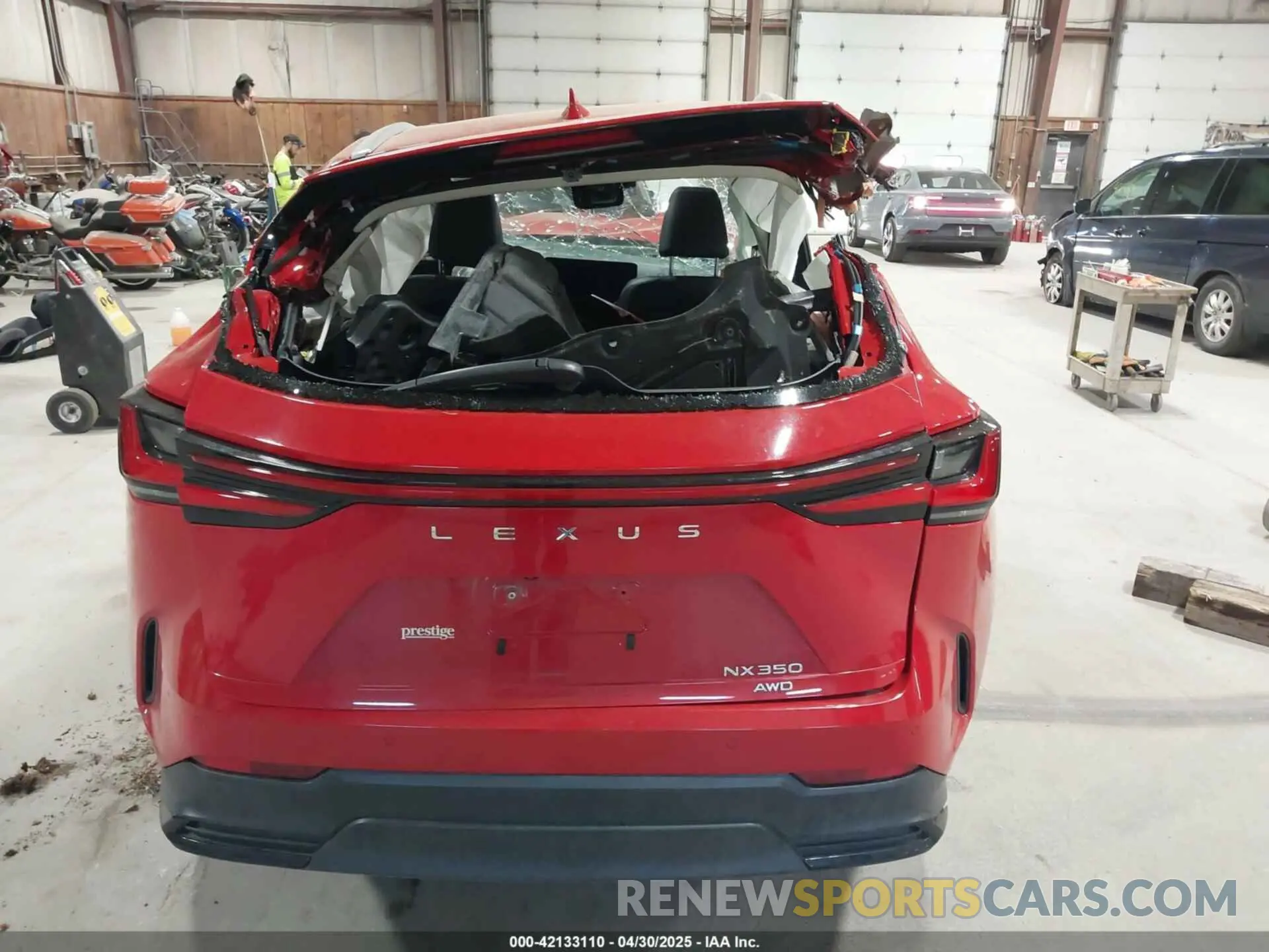 13 Photograph of a damaged car 2T2GGCEZ5PC020436 LEXUS NX 350 2023