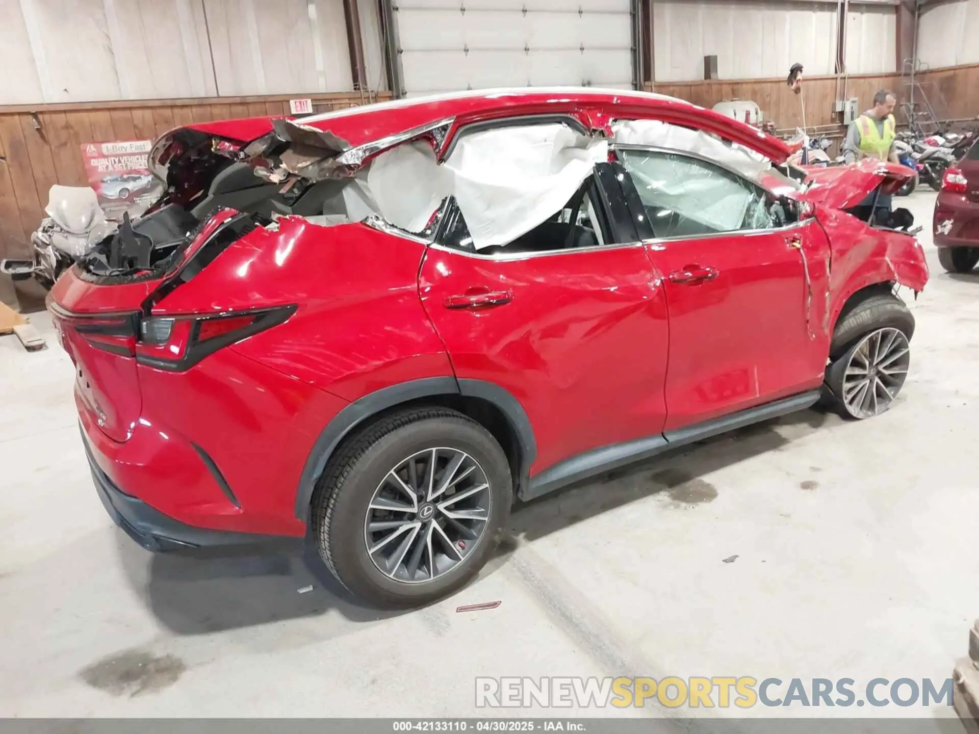 4 Photograph of a damaged car 2T2GGCEZ5PC020436 LEXUS NX 350 2023