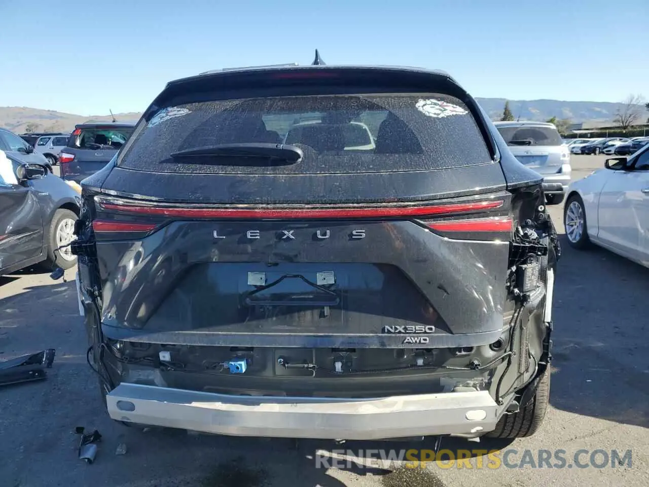 6 Фотография поврежденного автомобиля JTJAGCEZ7R5009008 LEXUS NX 350 BAS 2024