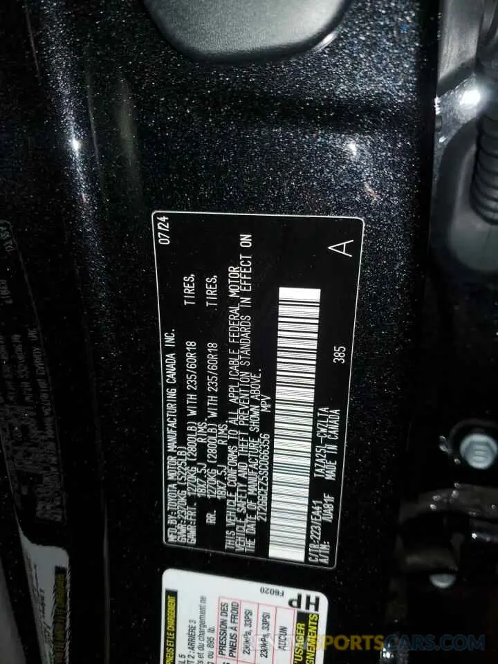 13 Фотография поврежденного автомобиля 2T2GGCEZ5SC066356 LEXUS NX 350 PRE 2025