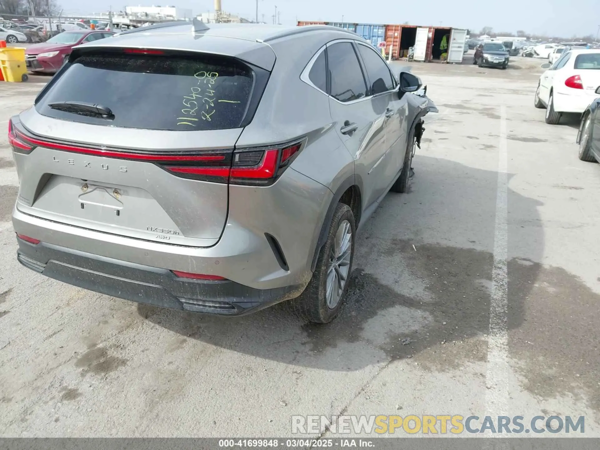 4 Фотография поврежденного автомобиля 2T2GKCEZ3NC001105 LEXUS NX 350H 2022