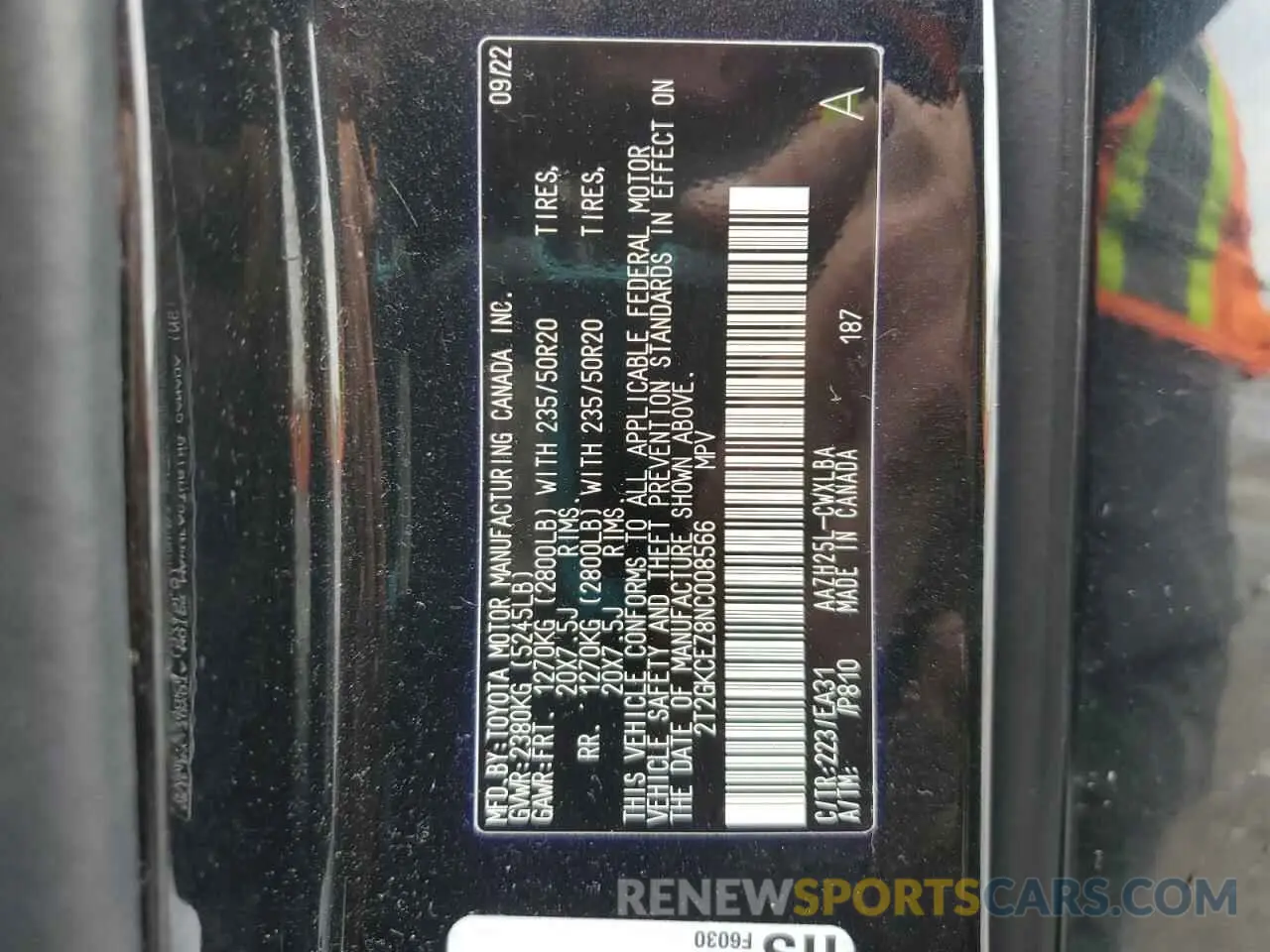 15 Фотография поврежденного автомобиля 2T2GKCEZ8NC008566 LEXUS NX 350H 2022