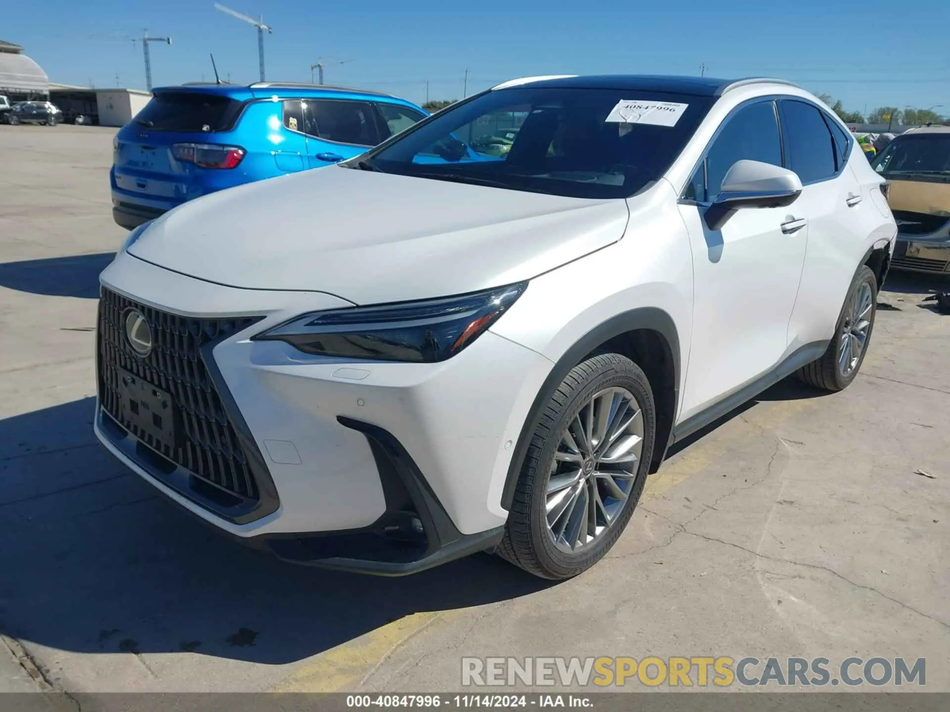 2 Photograph of a damaged car JTJHKCEZXN5004487 LEXUS NX 350H 2022