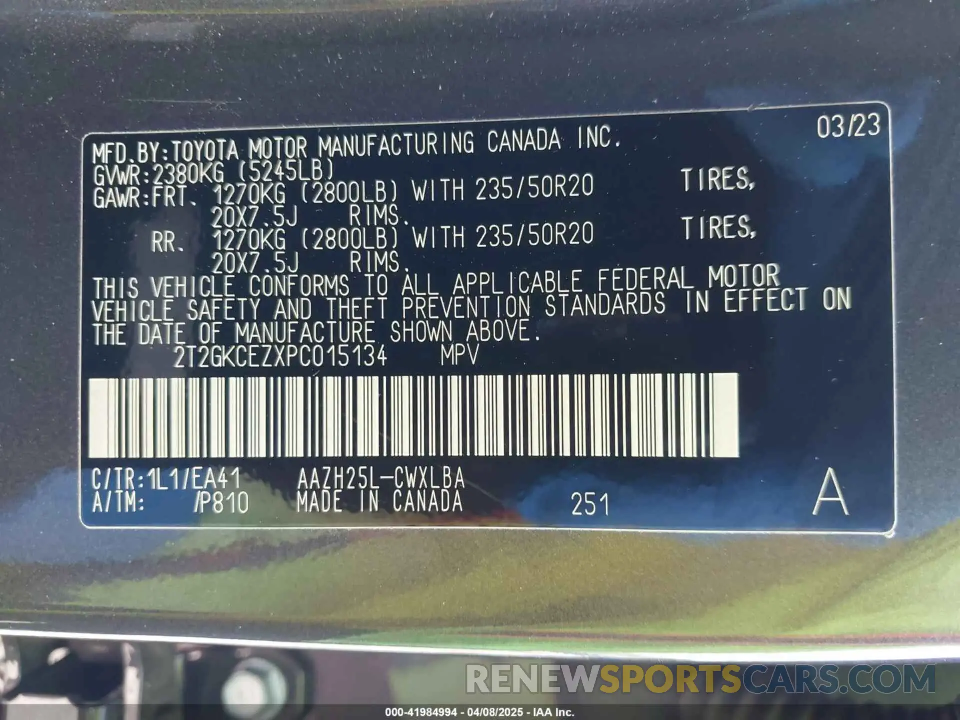 9 Фотография поврежденного автомобиля 2T2GKCEZXPC015134 LEXUS NX 350H 2023