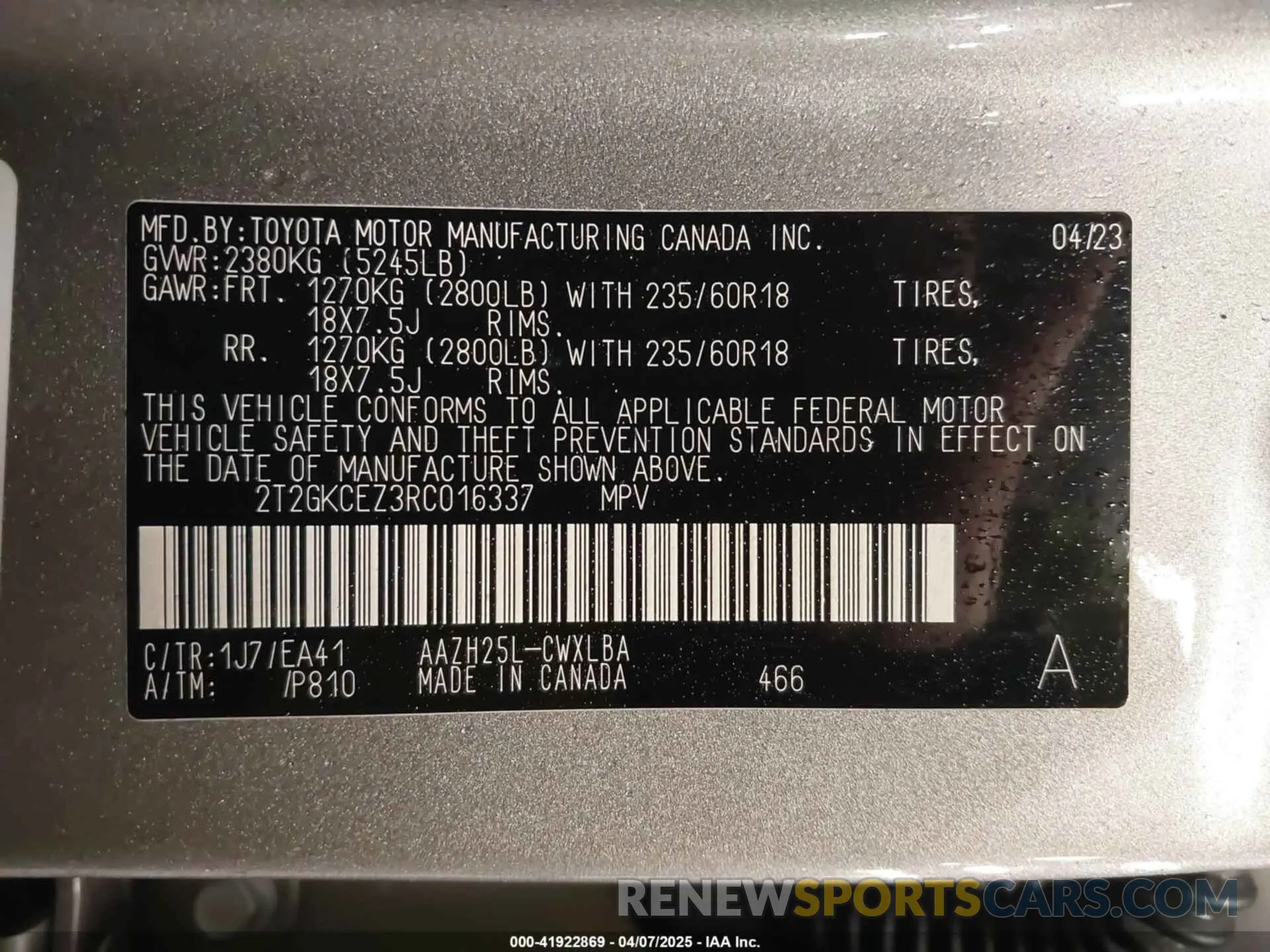 9 Фотография поврежденного автомобиля 2T2GKCEZ3RC016337 LEXUS NX 350H 2024