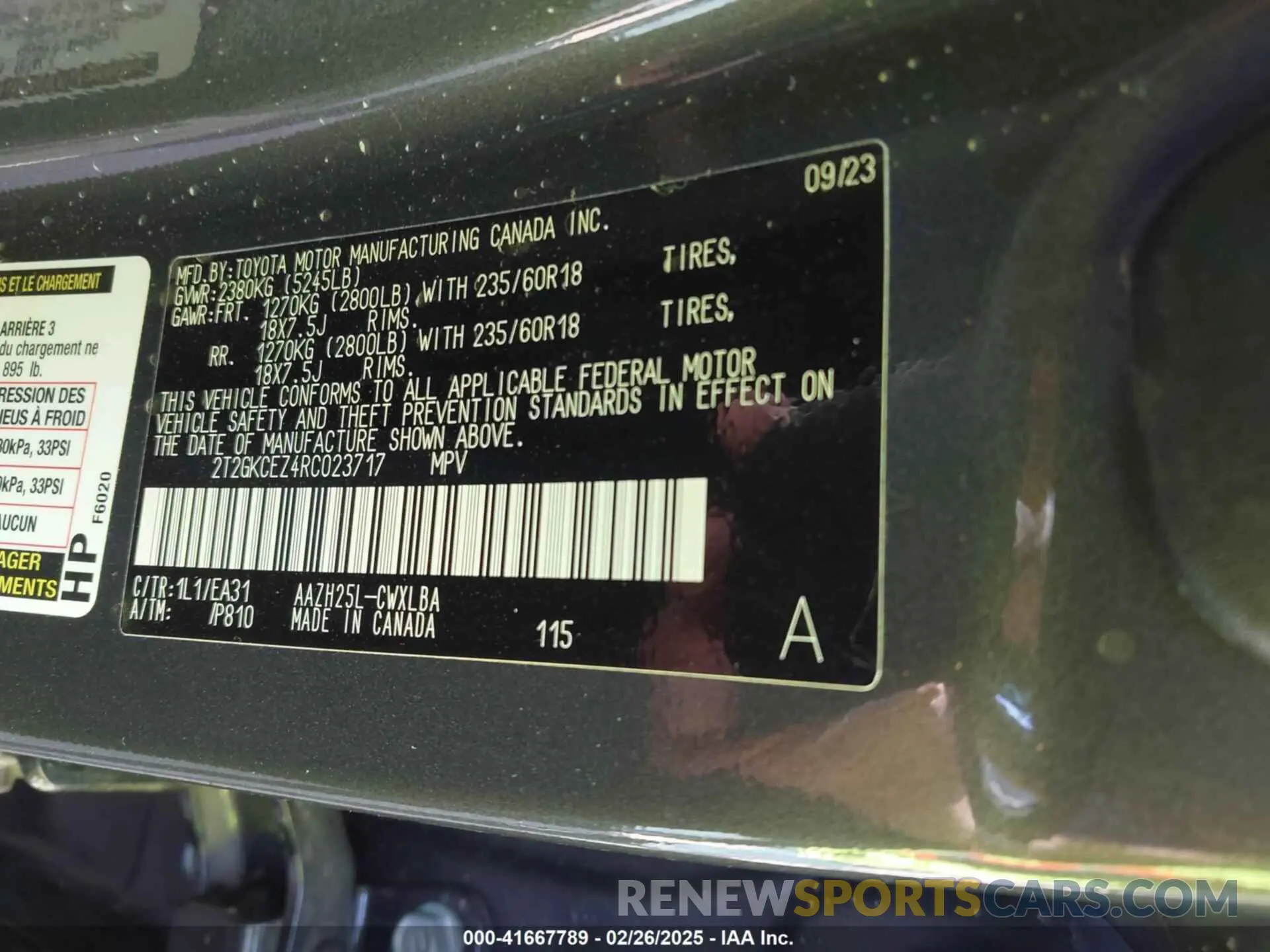 9 Фотография поврежденного автомобиля 2T2GKCEZ4RC023717 LEXUS NX 350H 2024