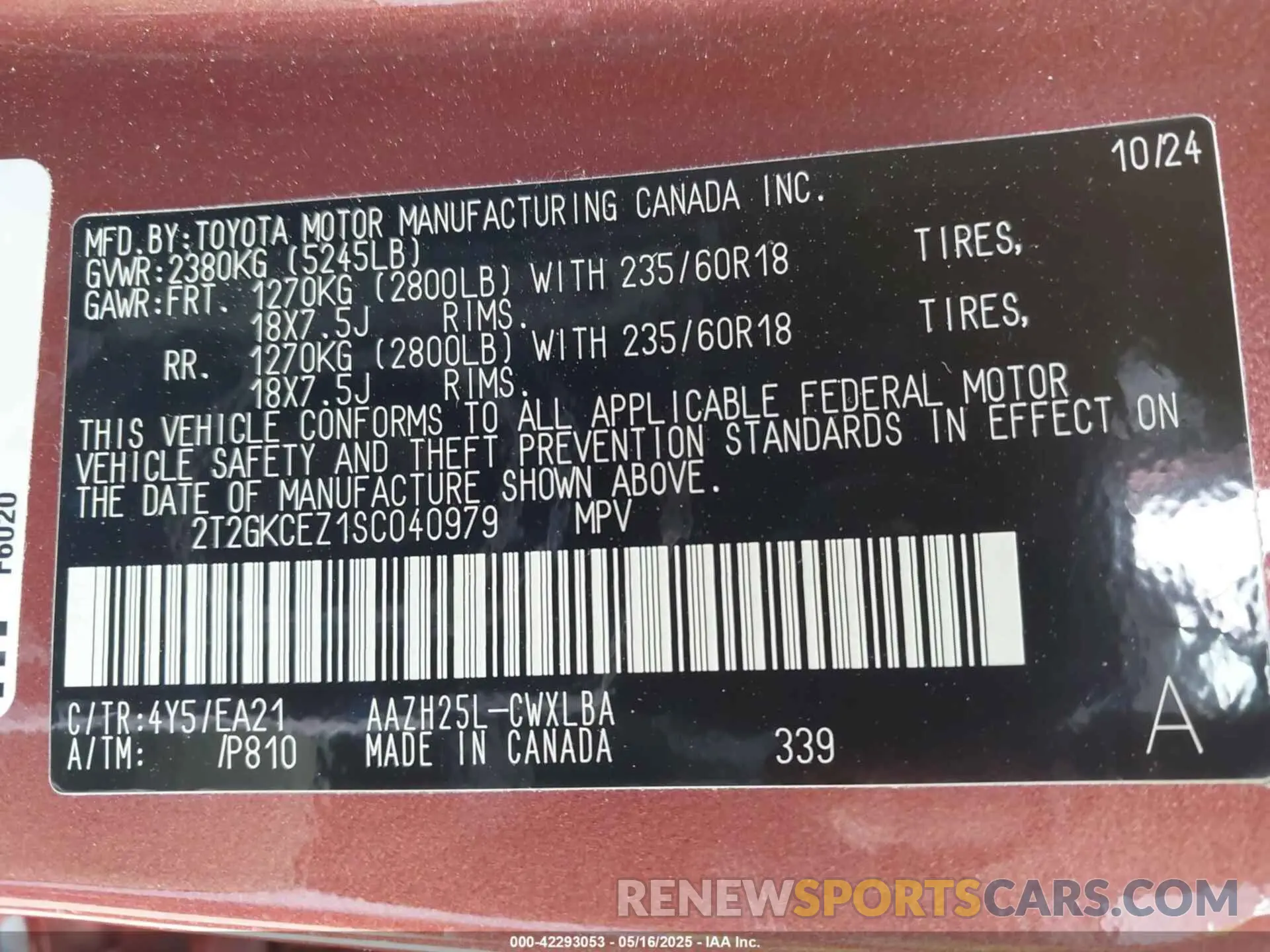 9 Photograph of a damaged car 2T2GKCEZ1SC040979 LEXUS NX 350H 2025