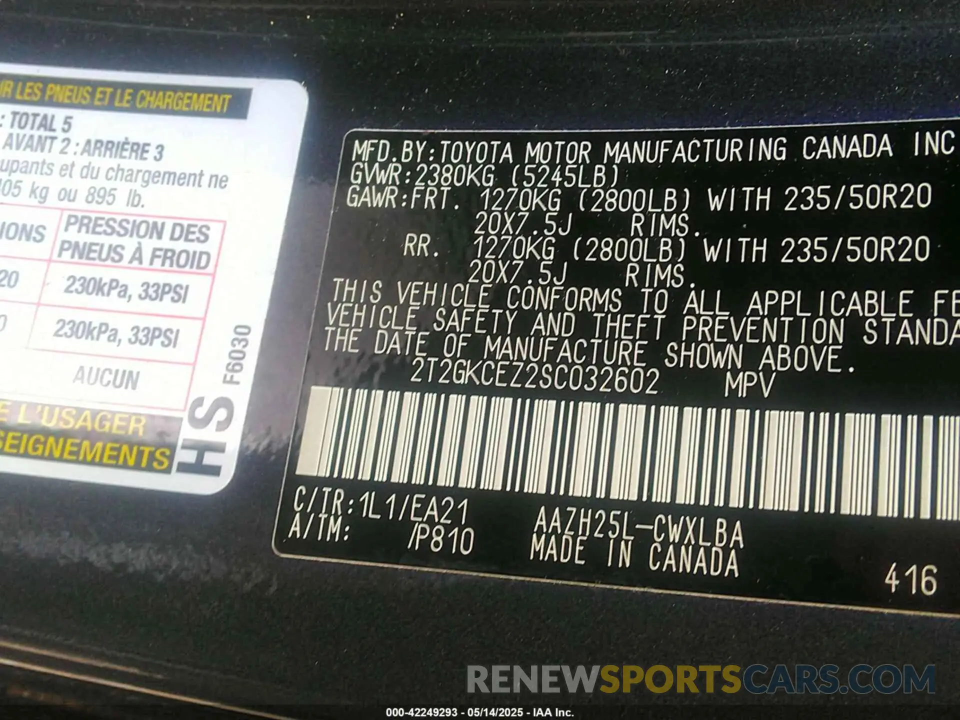 9 Фотография поврежденного автомобиля 2T2GKCEZ2SC032602 LEXUS NX 350H 2025