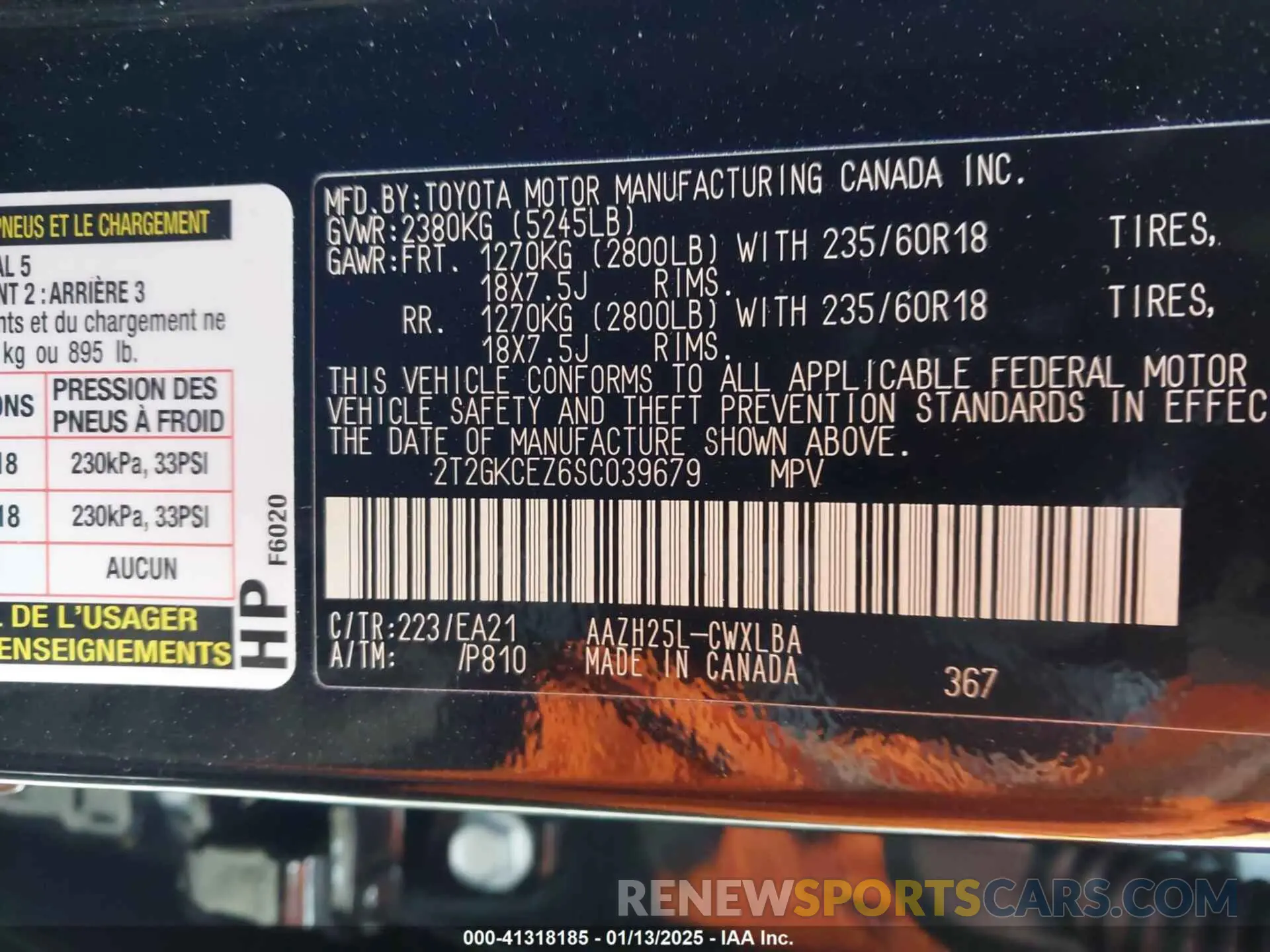 9 Photograph of a damaged car 2T2GKCEZ6SC039679 LEXUS NX 350H 2025