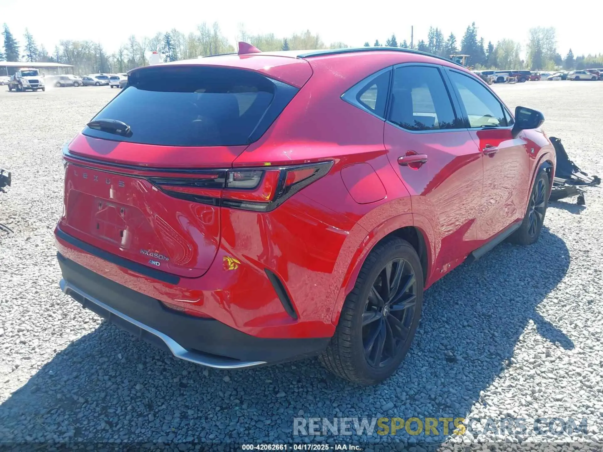4 Фотография поврежденного автомобиля JTJKKCFZ9S2043833 LEXUS NX 450H+ 2025