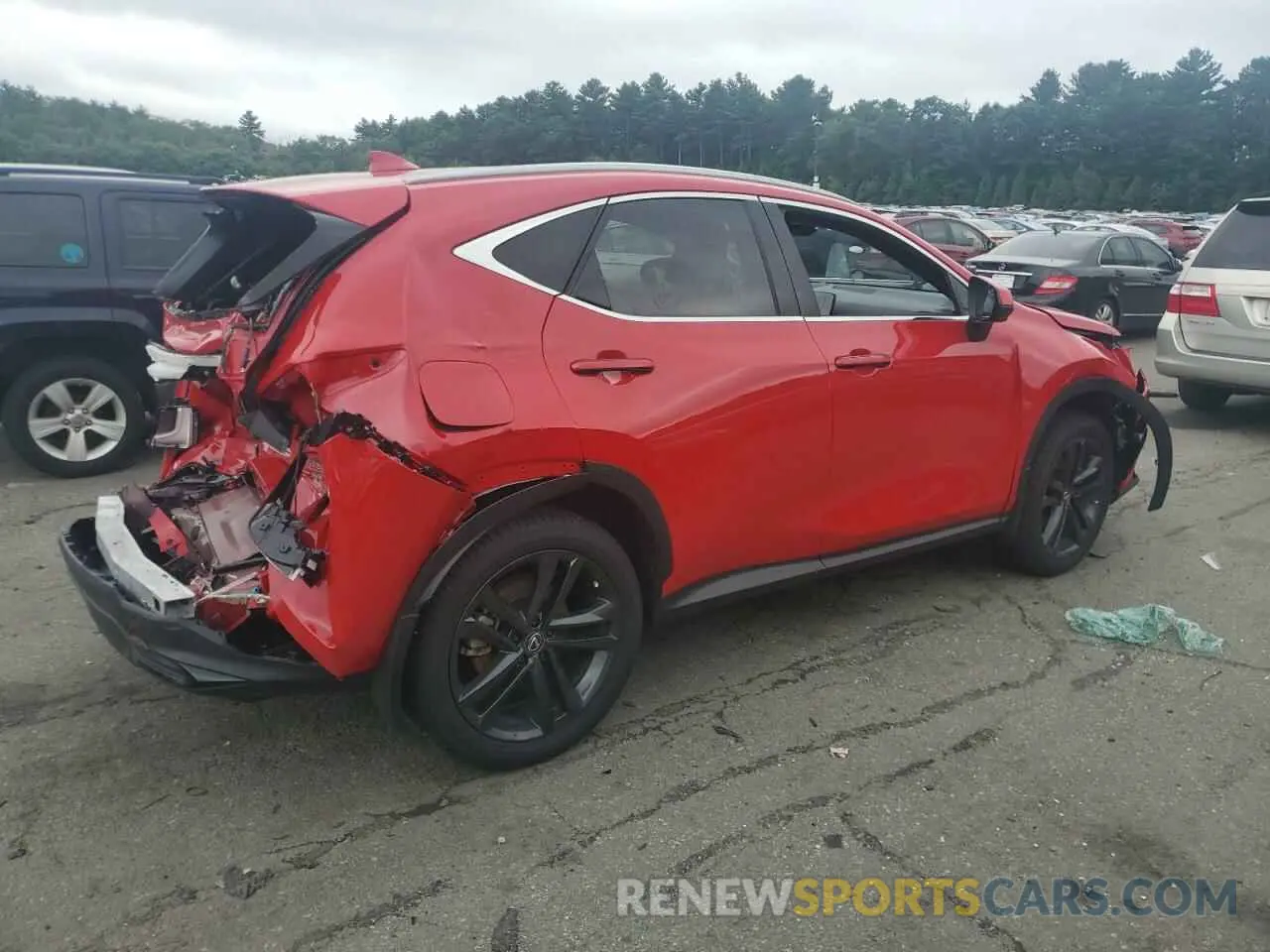 3 Фотография поврежденного автомобиля JTJHKCFZ5R2029481 LEXUS NX 450H LU 2024