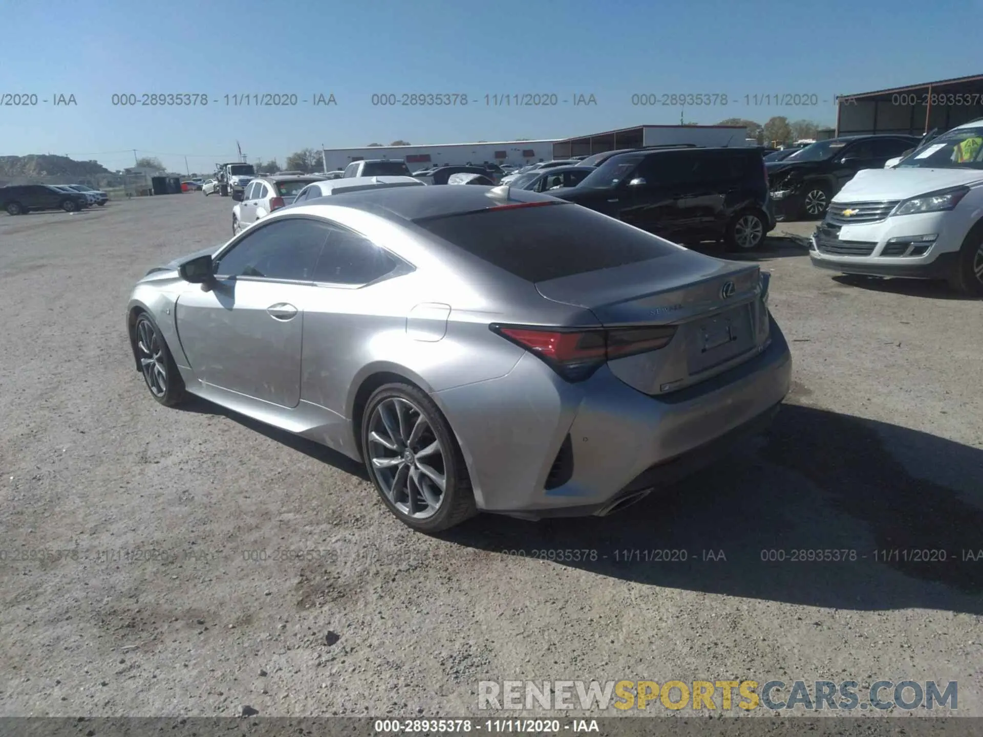 3 Photograph of a damaged car JTHGZ5BC4L5022985 LEXUS RC 2020