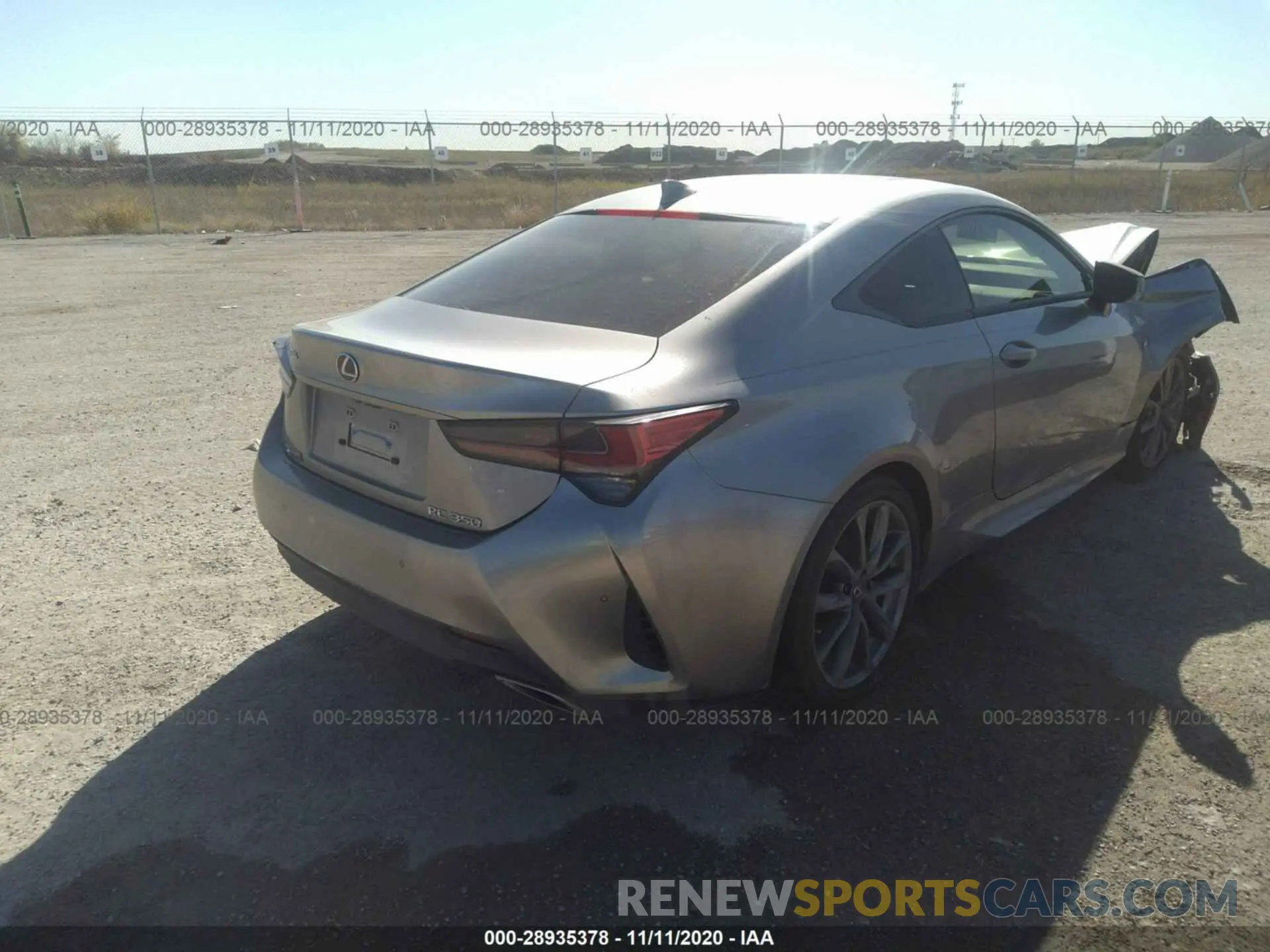 4 Photograph of a damaged car JTHGZ5BC4L5022985 LEXUS RC 2020