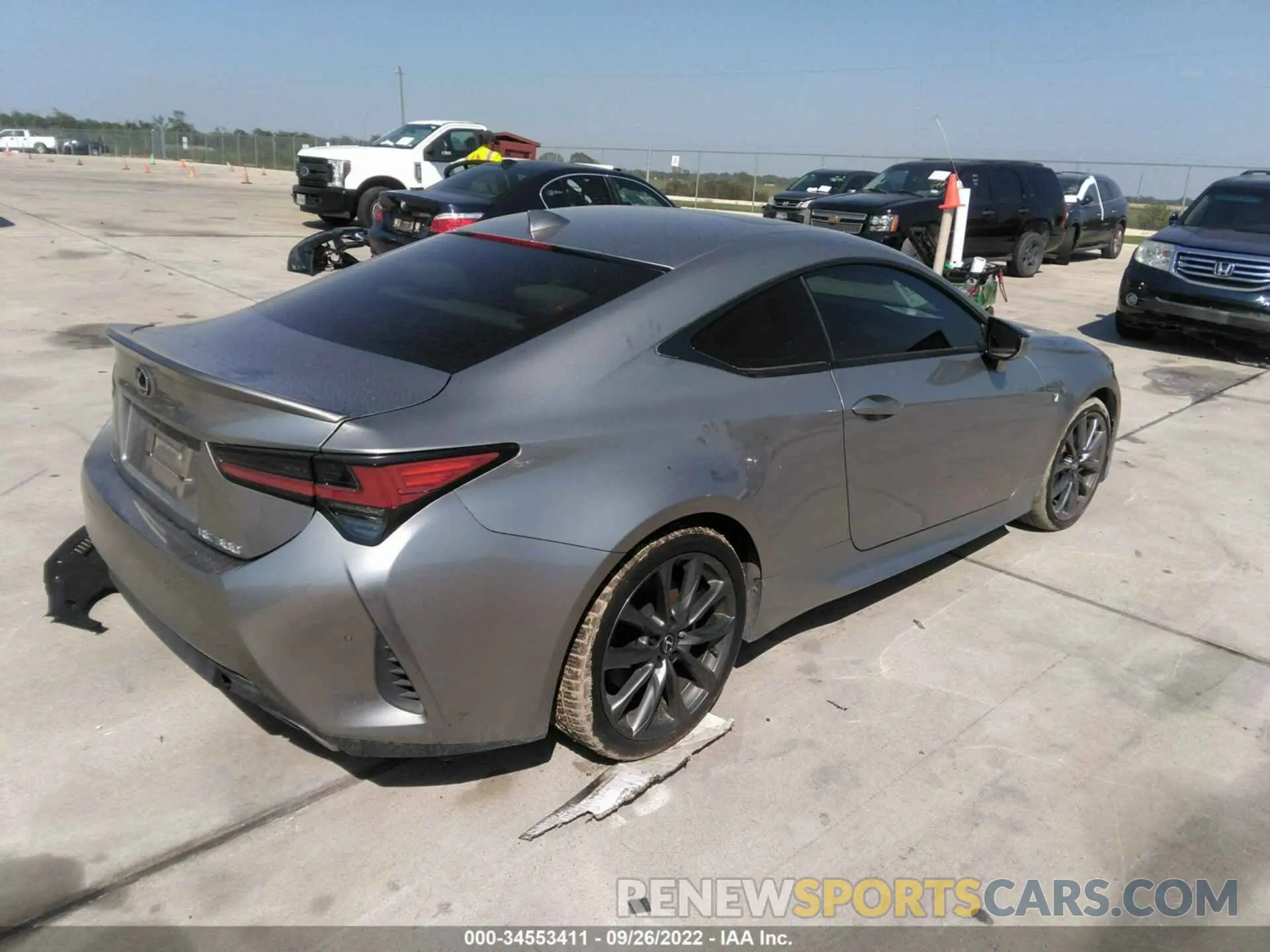 4 Фотография поврежденного автомобиля JTHGA5BC1M5011158 LEXUS RC 2021