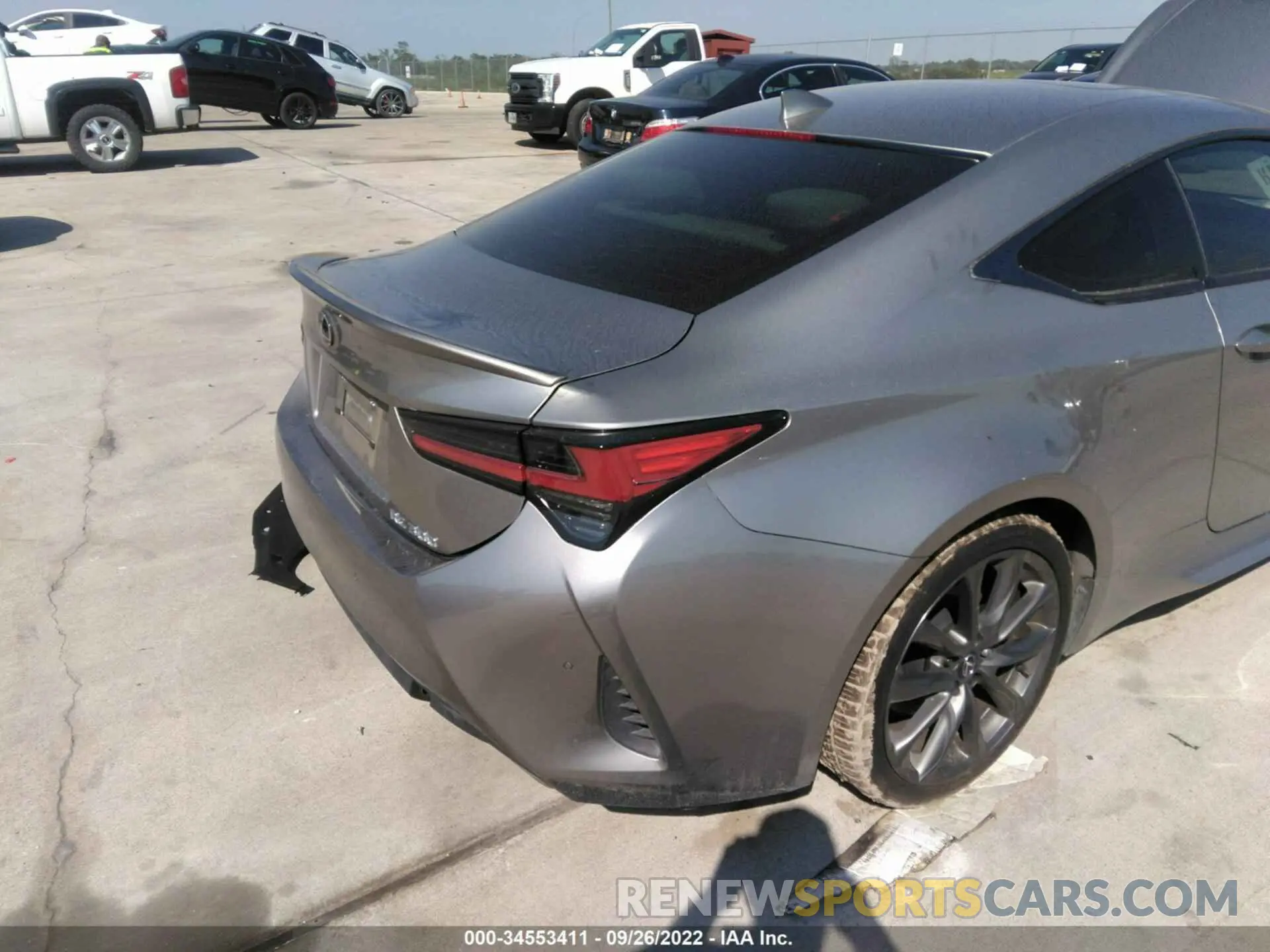 6 Фотография поврежденного автомобиля JTHGA5BC1M5011158 LEXUS RC 2021
