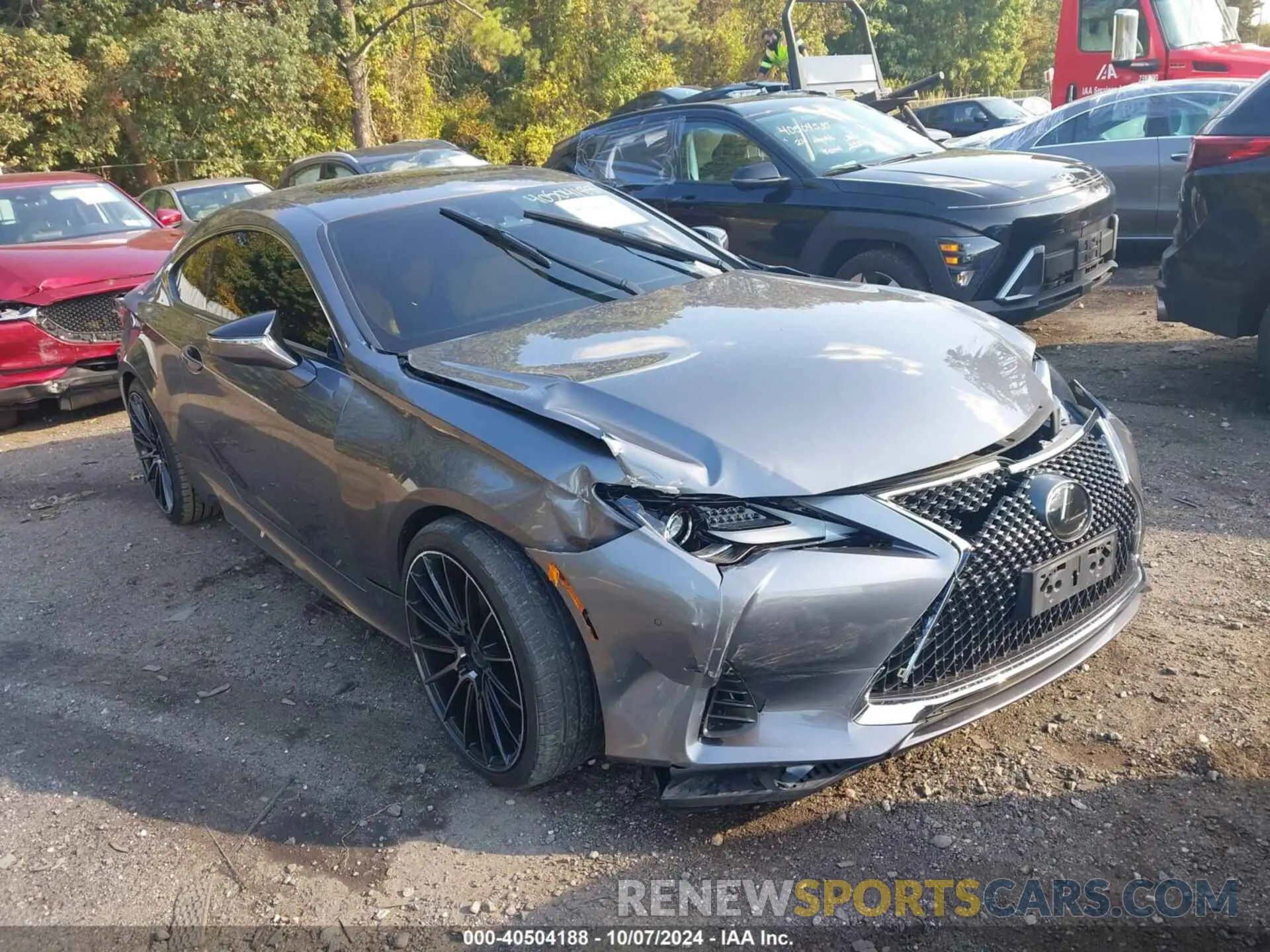 1 Photograph of a damaged car JTHS85BCXK5005426 LEXUS RC 300 2019