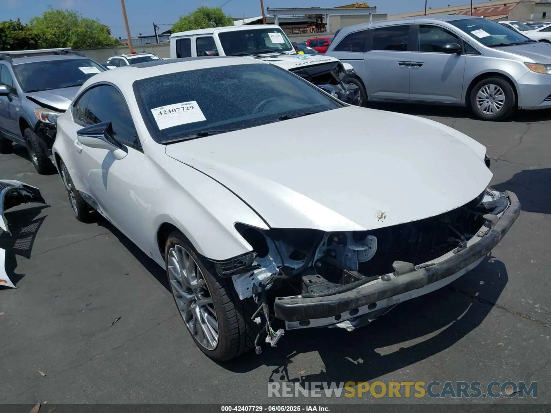 1 Photograph of a damaged car JTHHZ5BC2K5020722 LEXUS RC 350 2019