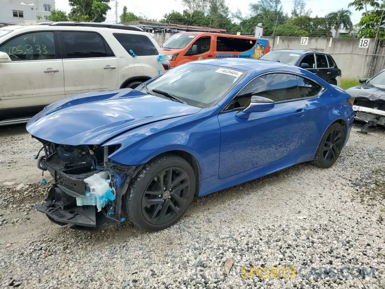 1 Photograph of a damaged car JTHAA5BC7N5012127 LEXUS RC300 2022